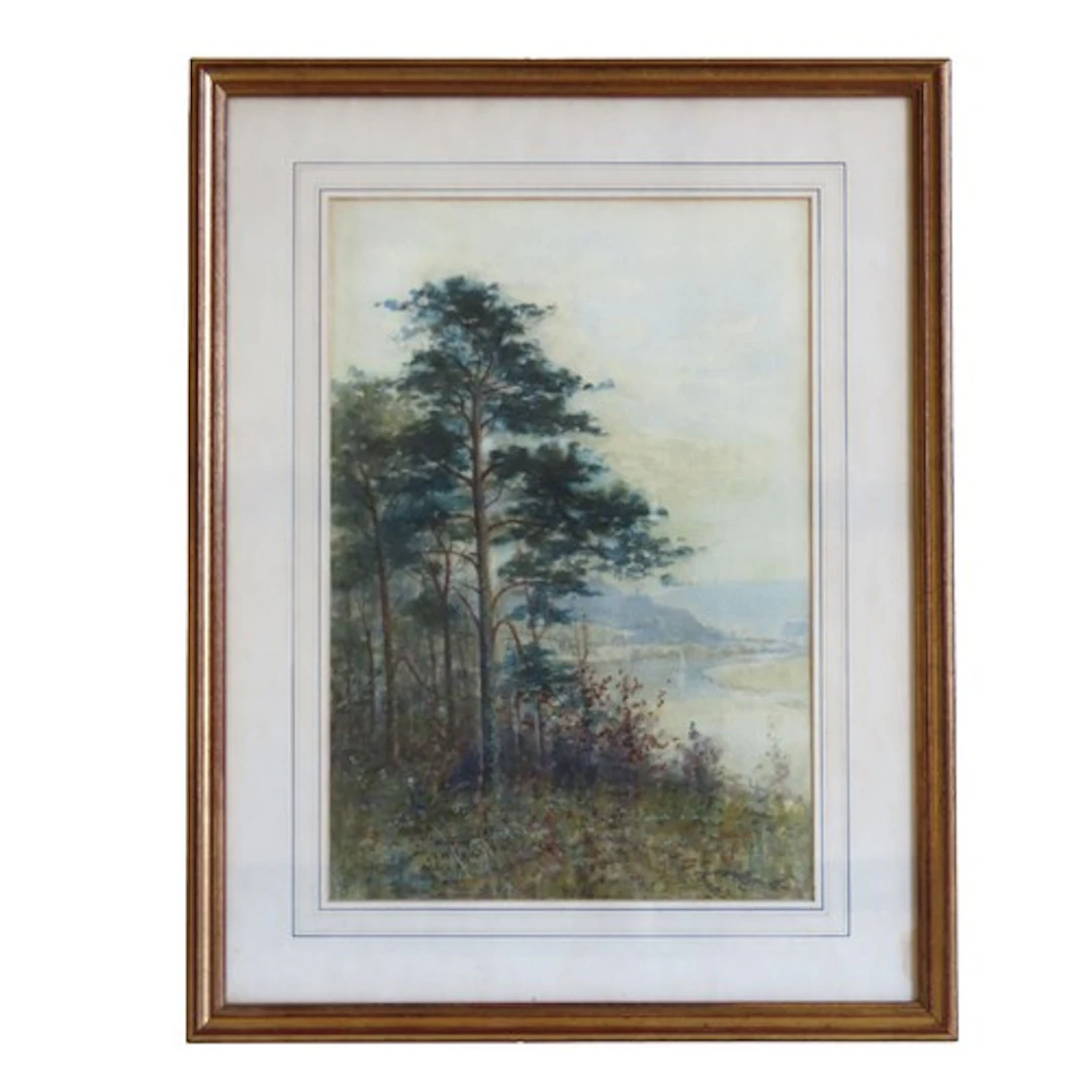 ALFRED TOWNSEND (British, 1846-1917) RURAL SCENE WATERCOLOUR...