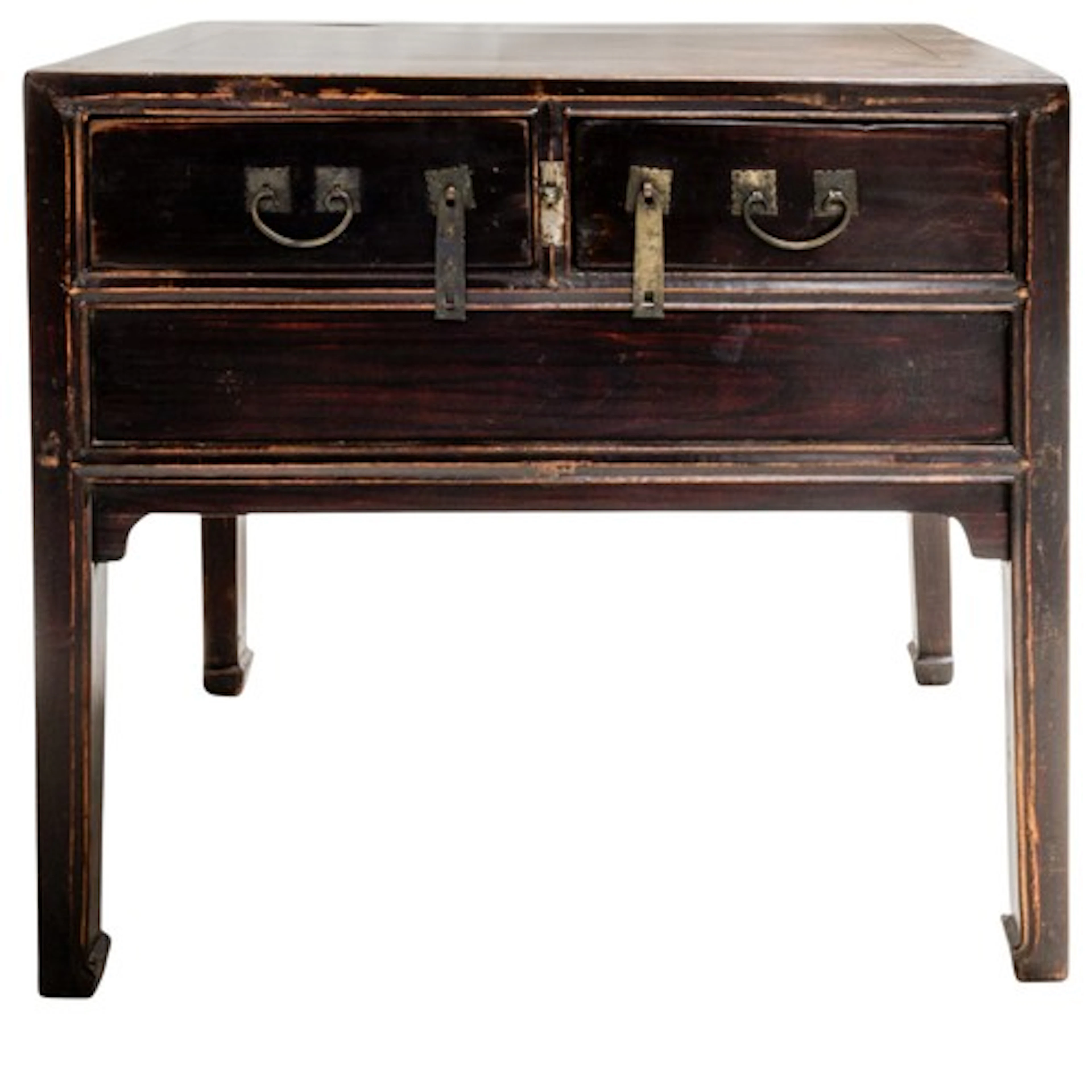 A CHINESE LACQUER SIDE TABLE Qing Dynasty 61.5cm x 94cm PRO...