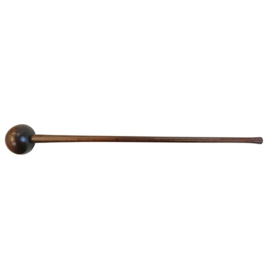 A ZULU HARDWOOD KNOBKERRIE the slightly ovoid head with a de...