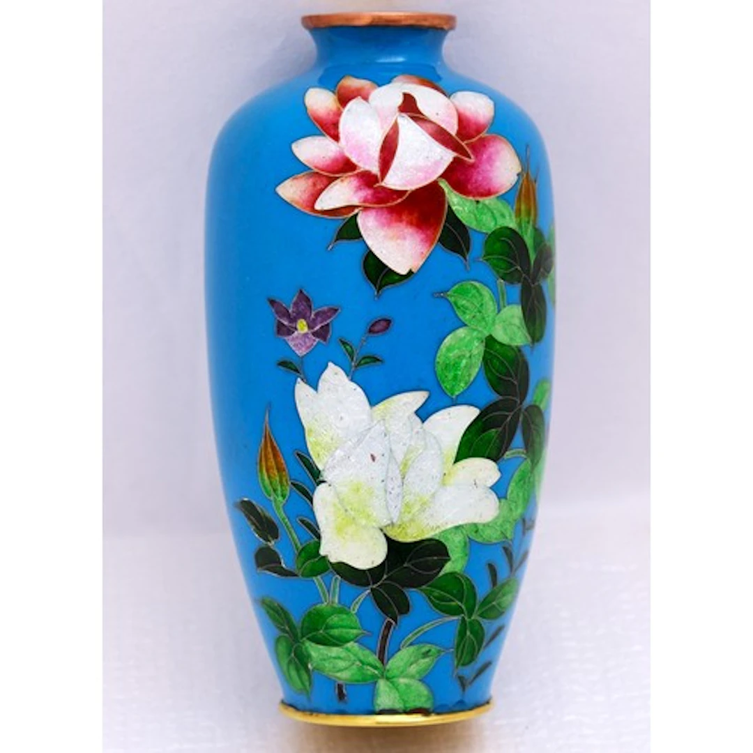 A SMALL JAPANESE GINBARI CLOISONNÉ VASE MEIJI PERIOD, EARLY ...