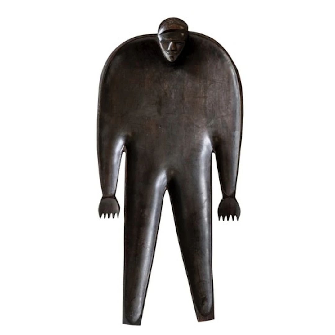 A FIJIAN DAVENIYAQONA KAVA BOWL of figural form, finely carv...