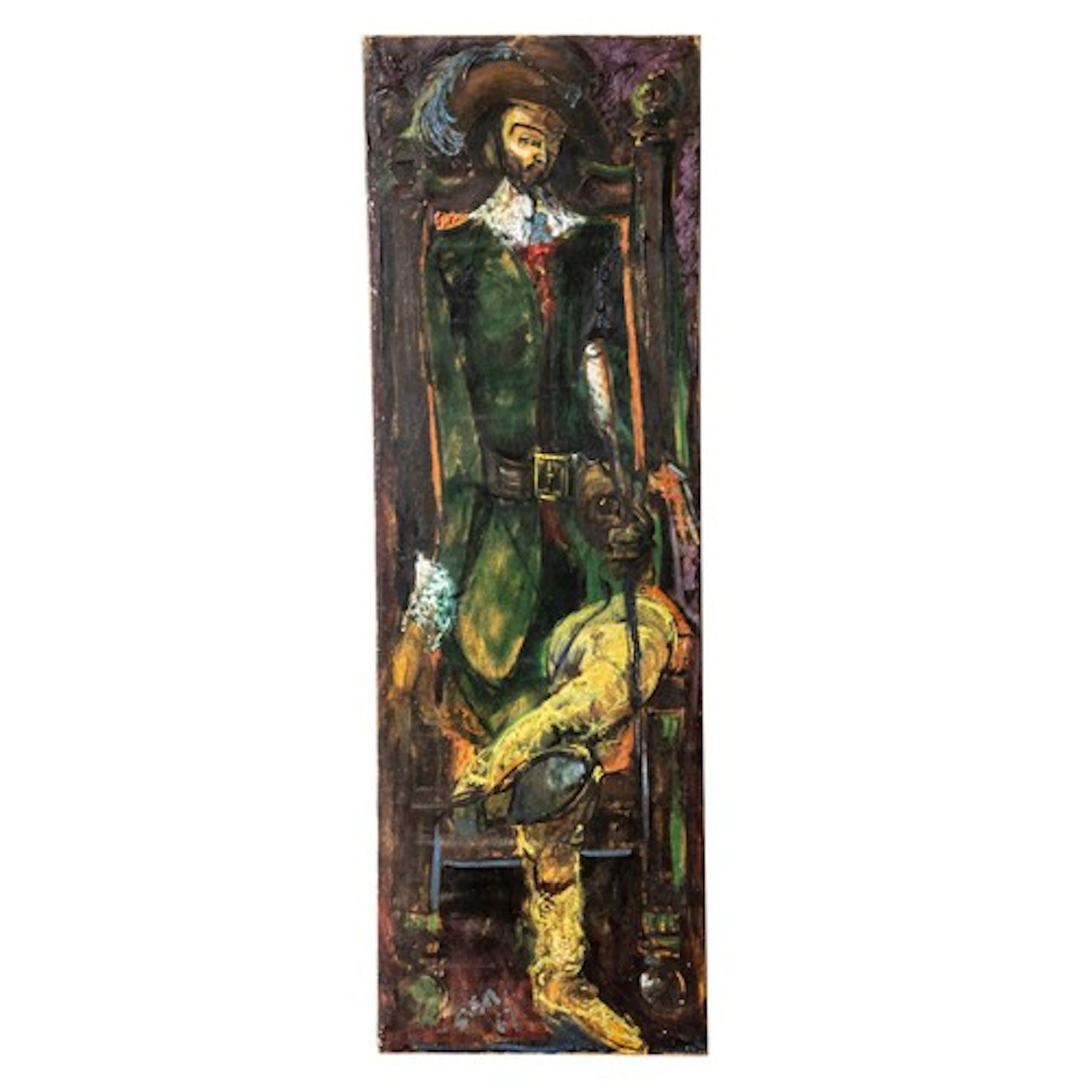 SVEN BERLIN (British, 1911-1999) 'POP SINGER' OIL PAINTING O...