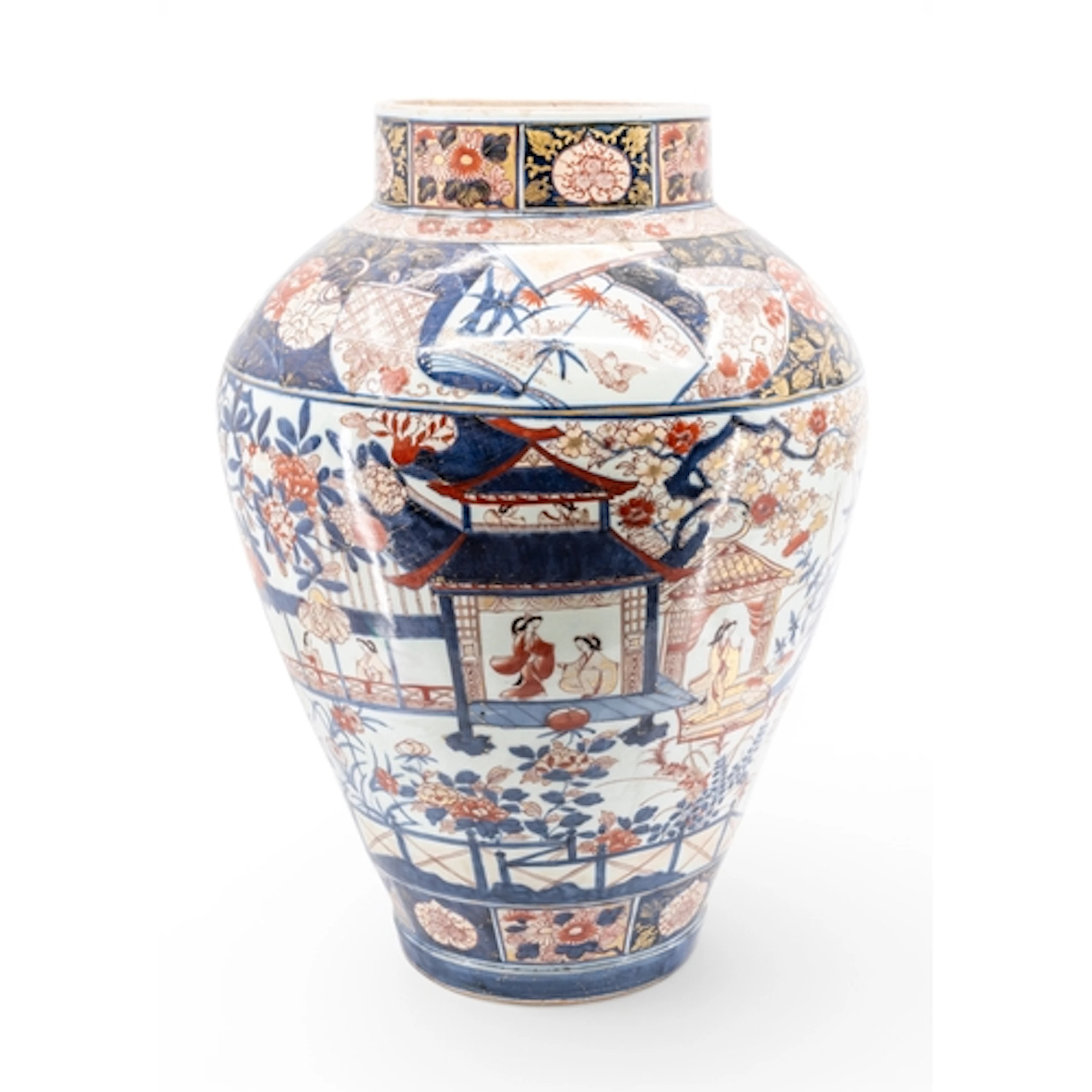 A LARGE JAPANESE IMARI JAR EDO PERIOD, 18TH CENTURY of balus...