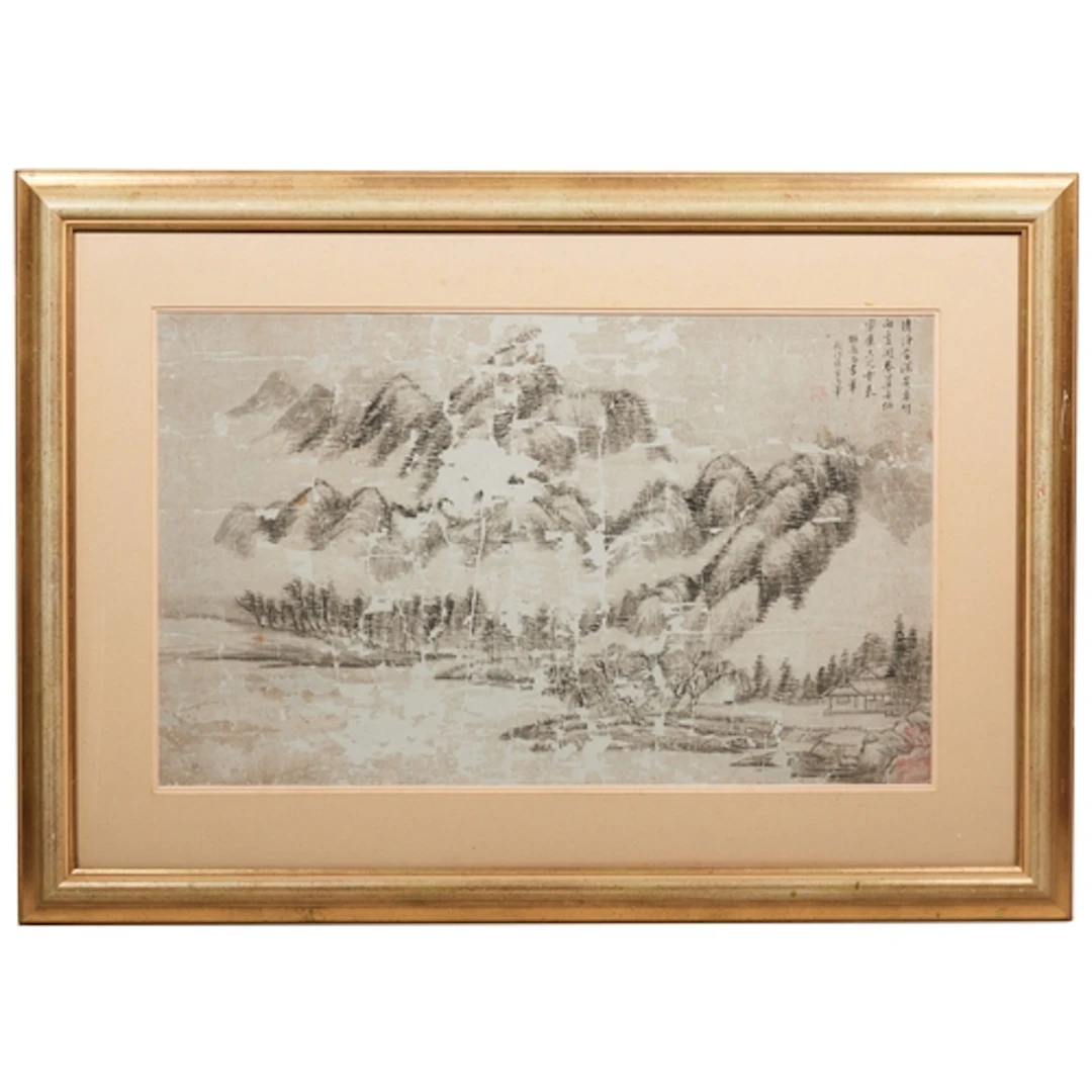 ATTRIBUTED TO WANG HUI (1632-1717), LAKESHORE AMIDST CLOUDS ...