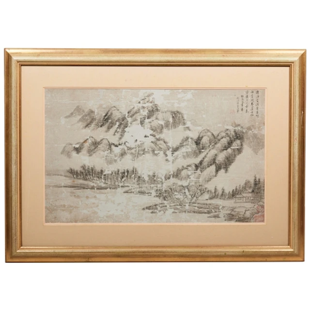 ATTRIBUTED TO WANG HUI (1632-1717), LAKESHORE AMIDST CLOUDS ...