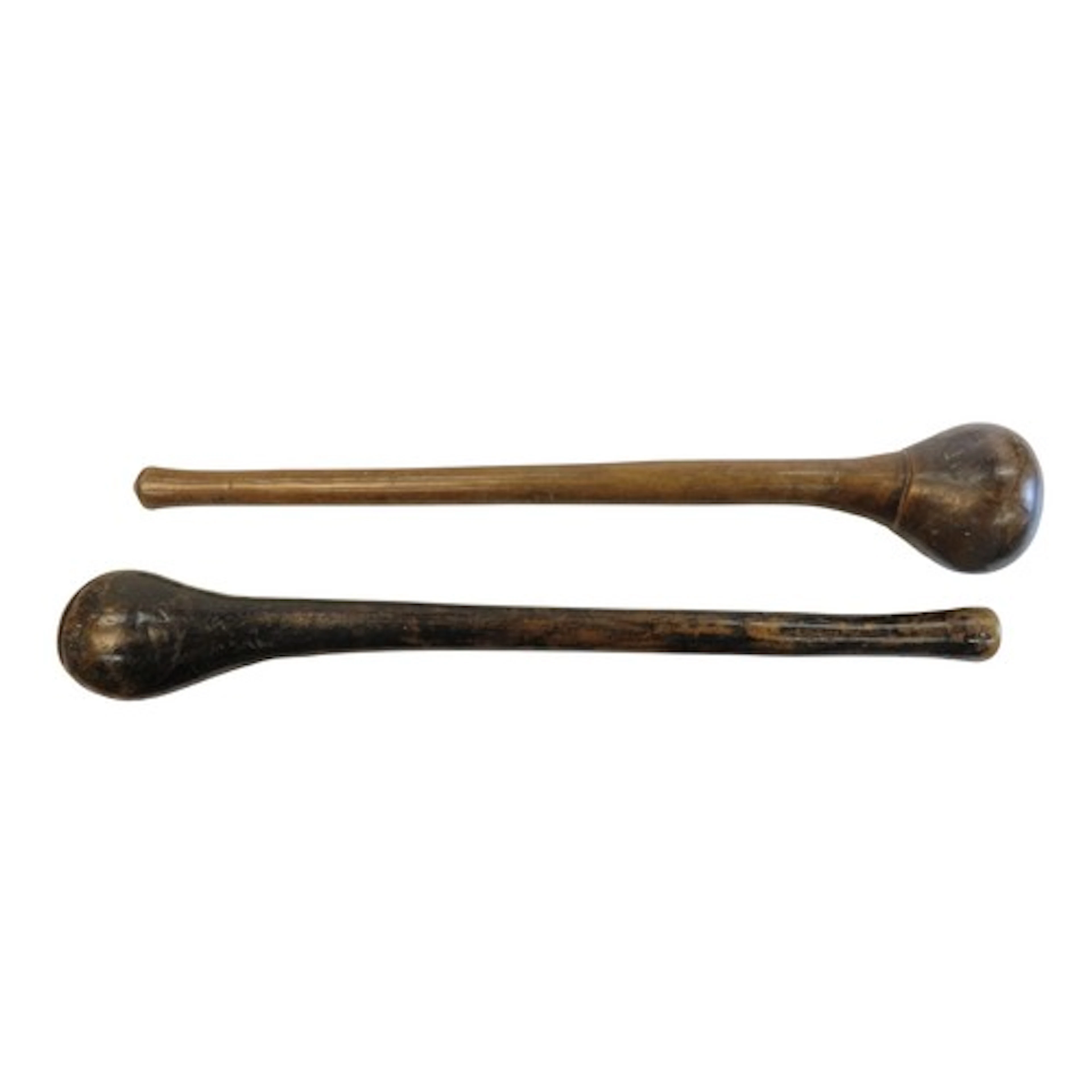 A KNOBKERRIE or throwing club, the head of ovoid shape with ...