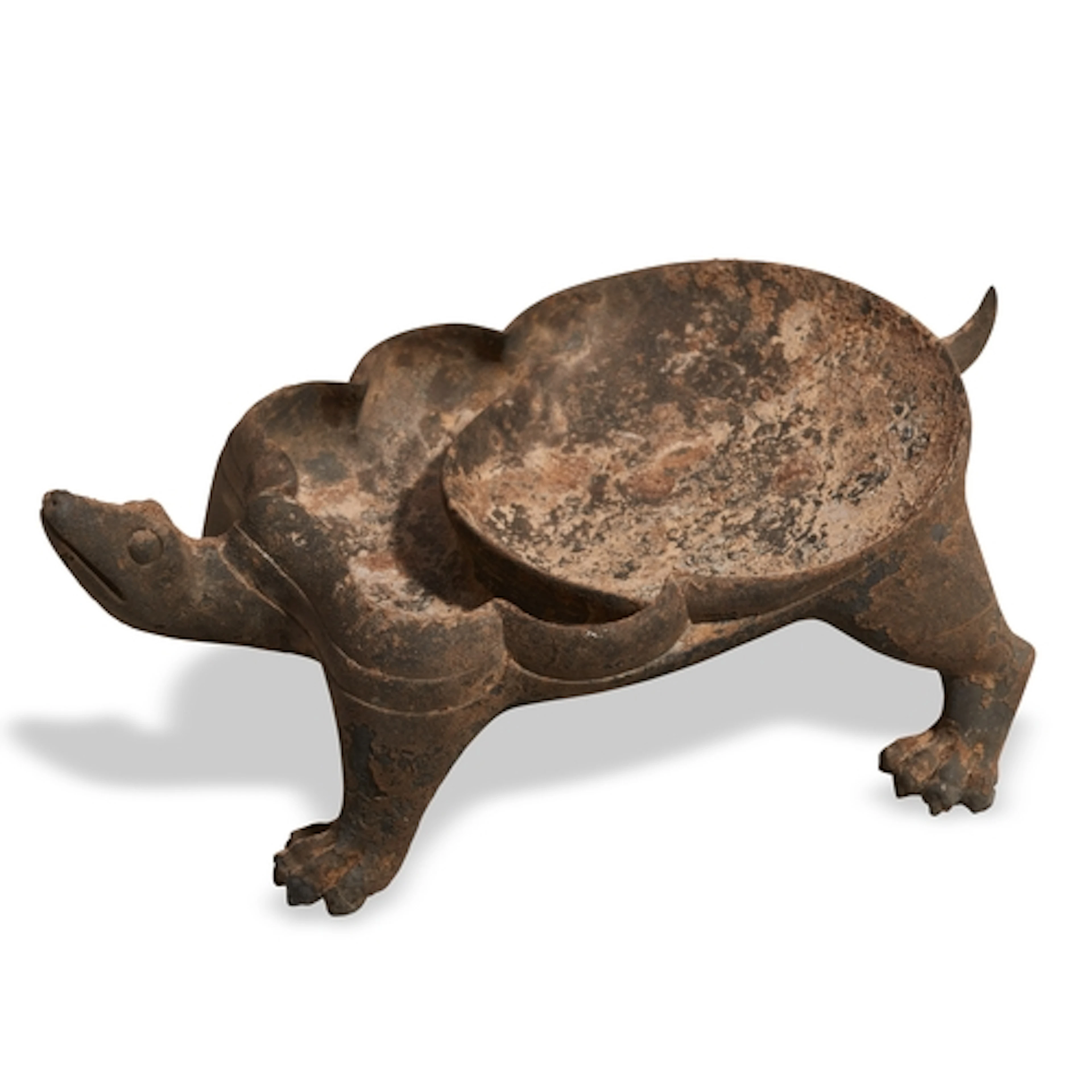 A TORTOISE-FROM POTTERY INKSTONE QING DYNASTY Eastern Han st...