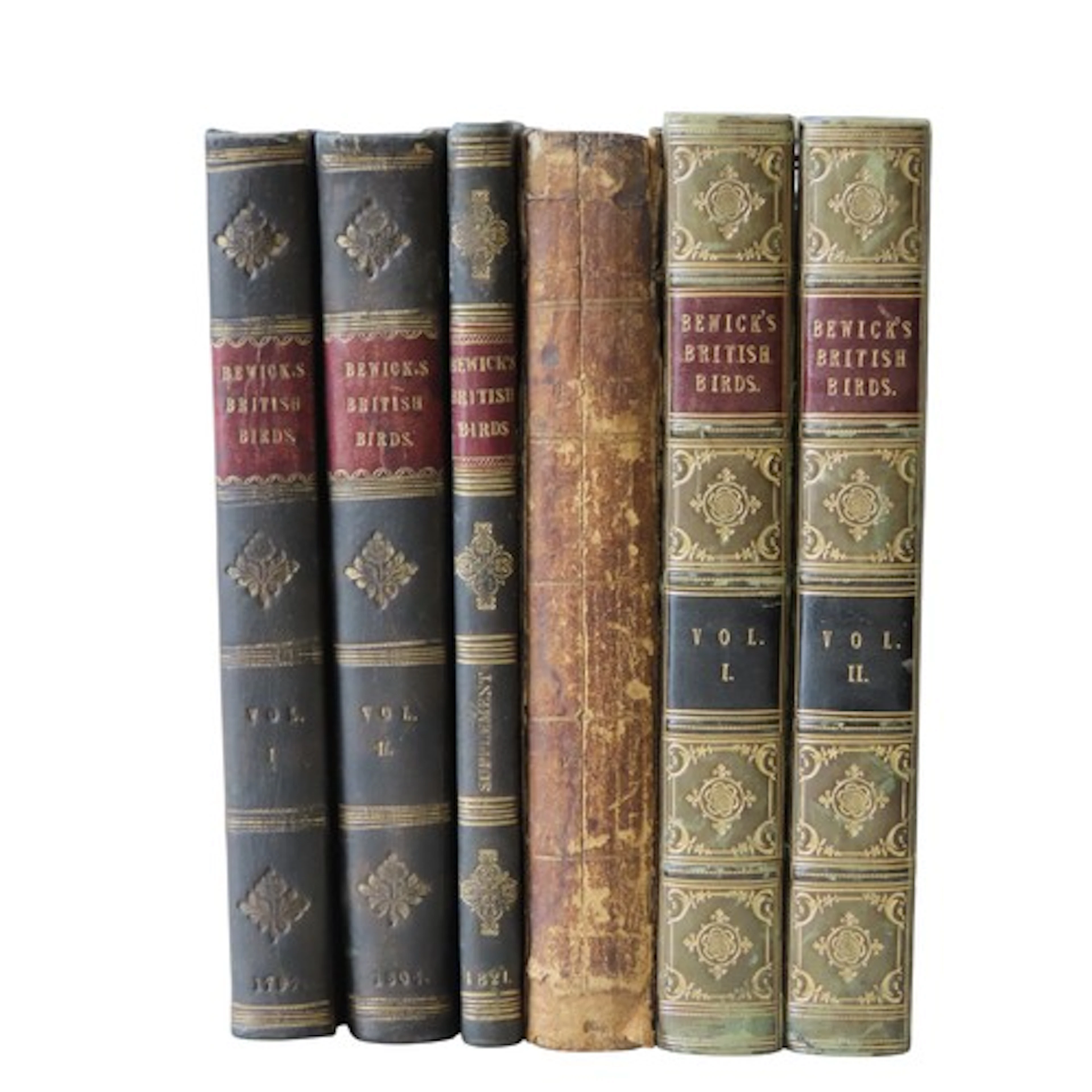 BEWICK (THOMAS) 'BEWICK'S BRITISH BIRDS' FIVE BOOKS the lot ...