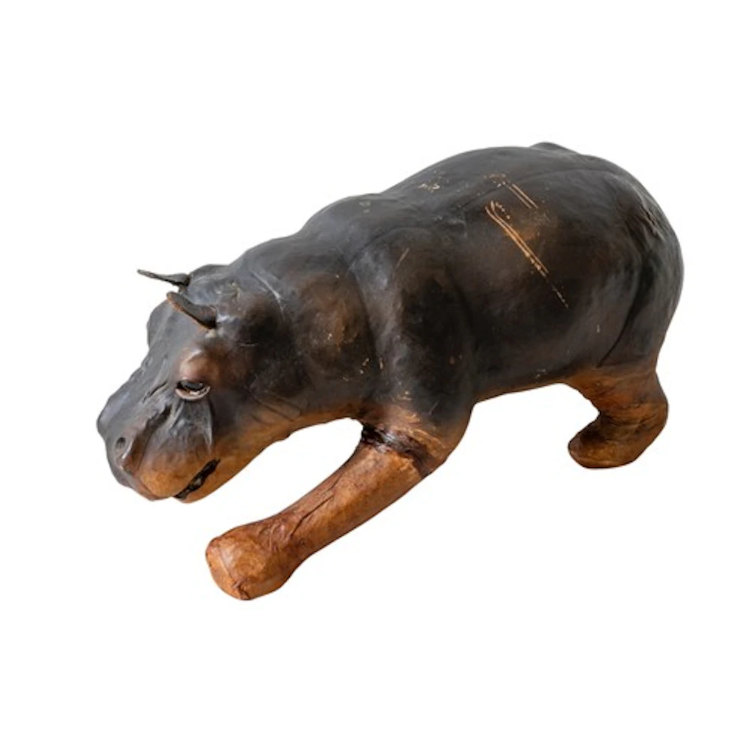 ATTRIBUTED TO DIMITRI OMERSA, A LEATHER COVERED MODEL OF A H...