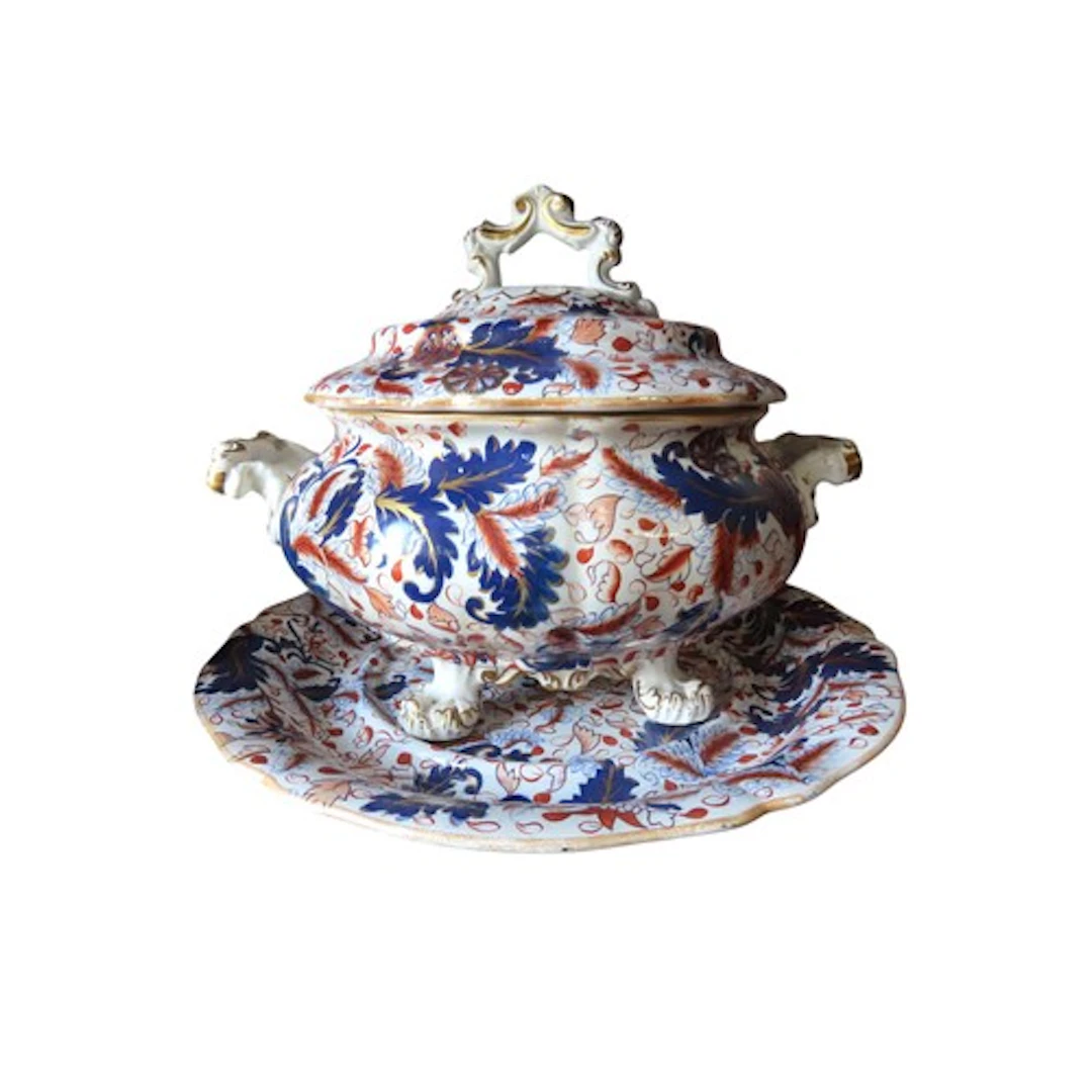 COPELAND AND GARRETT 'IMARI' IRONSTONE DINNER SERVICE compri...