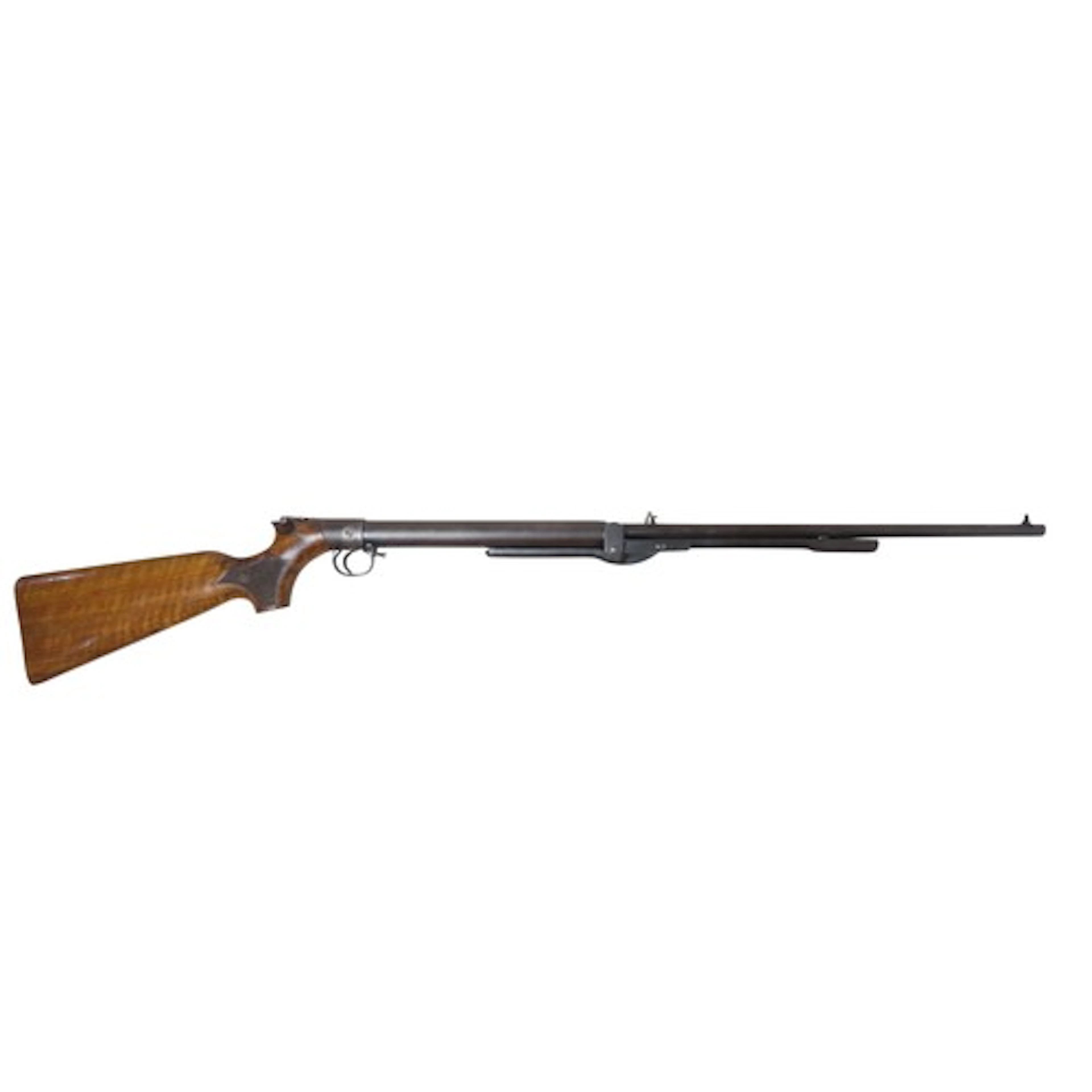 A RARE BSA .22 UNDER-LEVER AIR RIFLE with dovetailed fore-si...