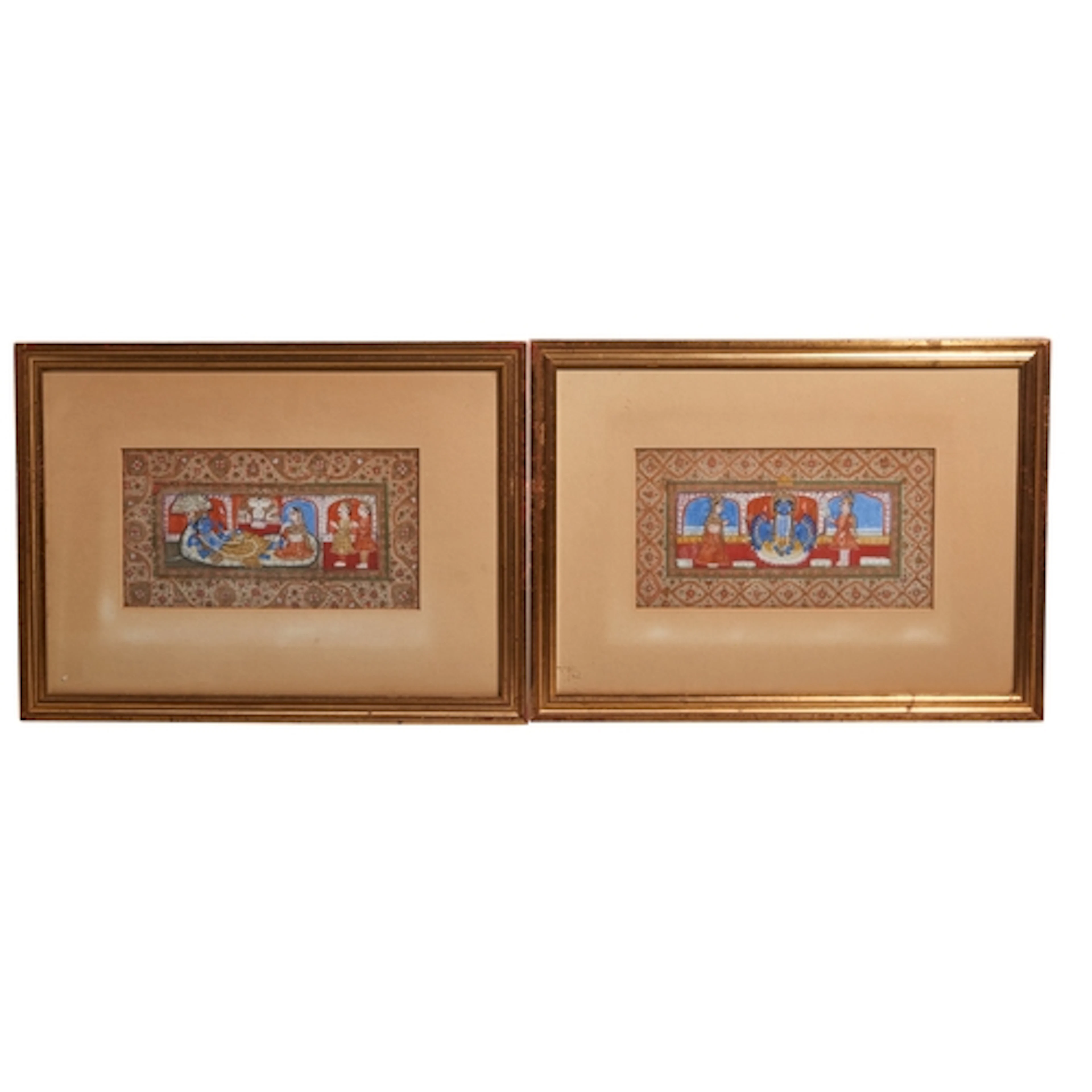 TWO PITCHWAI PAINTINGS OF LORD KRISHNA INDIA, 19TH CENTURY d...