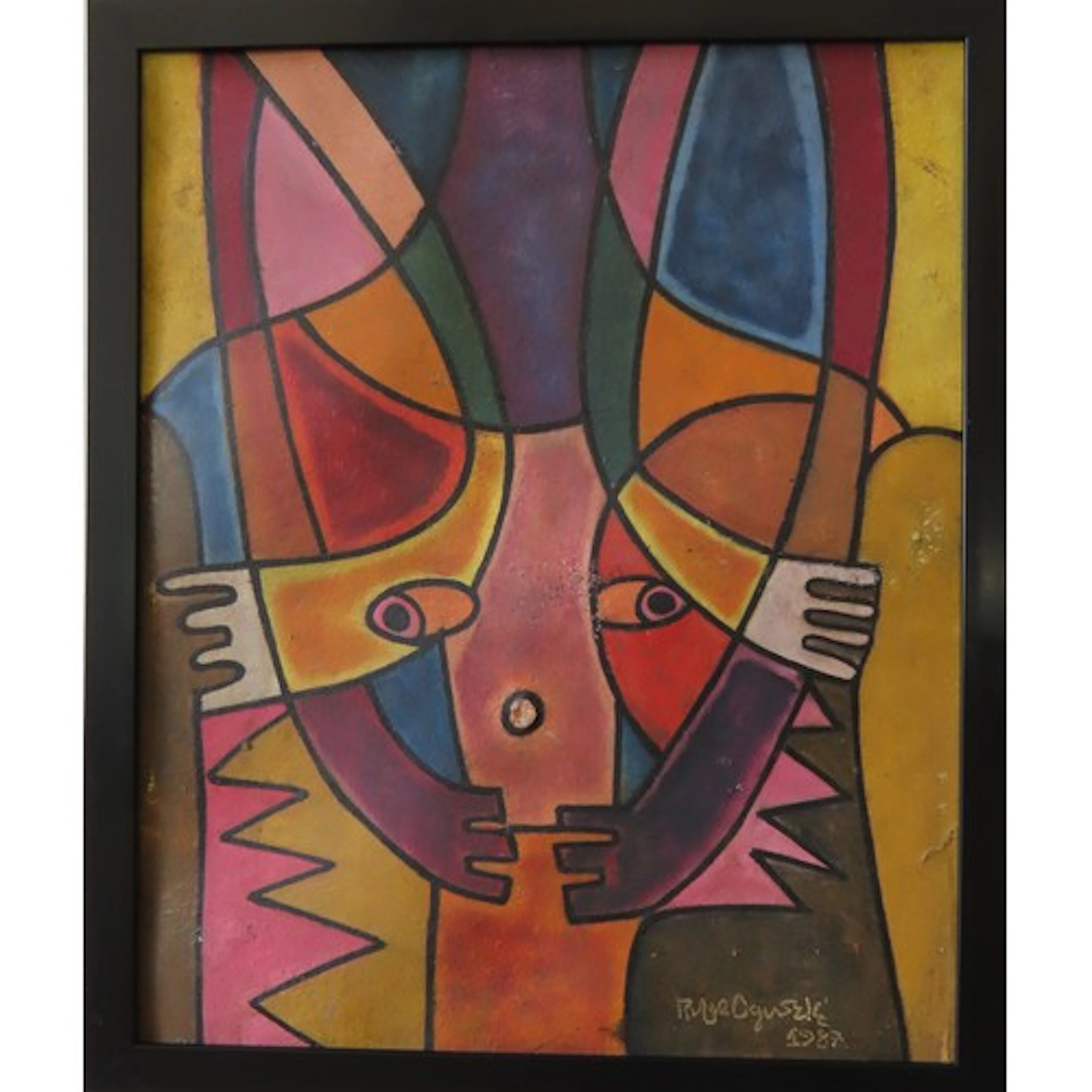 RUFUS OGUNDELE (Nigerian, 1946-1996) UNTITLED OIL ON BOARD (...
