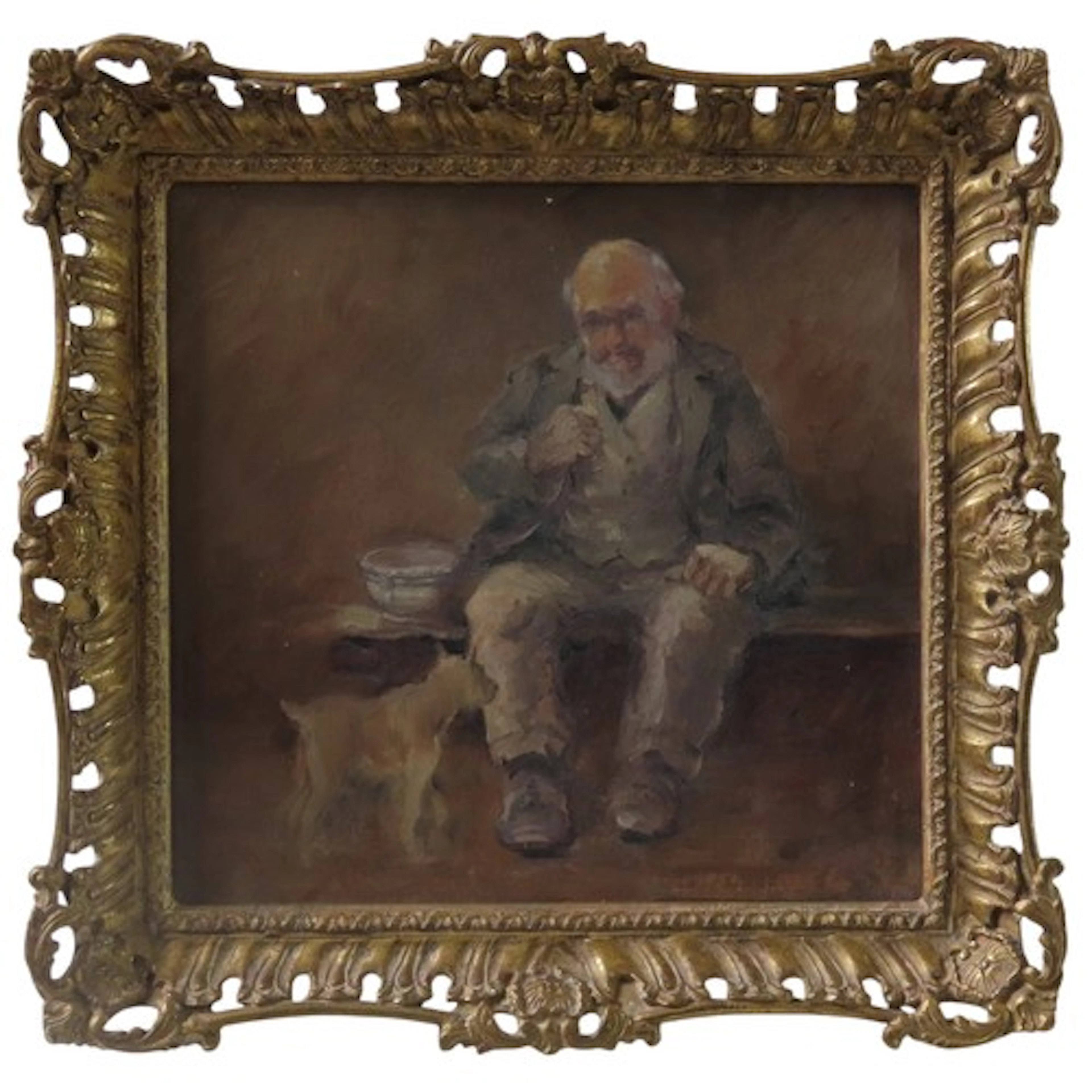 ATTRIBUTED TO HIRAM ABIFF ELLIS (1866-1929) PORTRAIT OIL PAI...