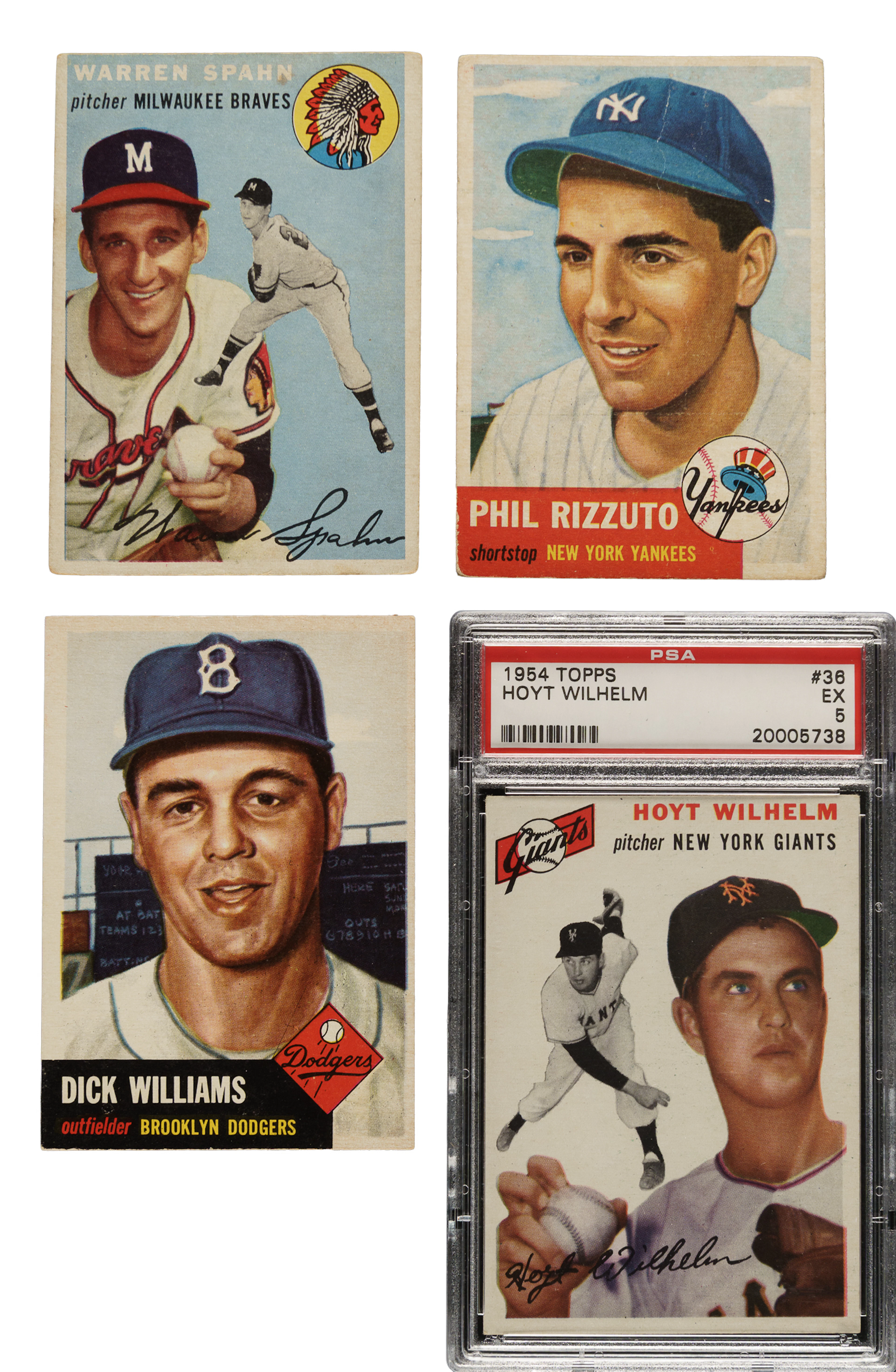 1953 and 1954 Topps Collection (266) Including Phil Rizzuto, Warren