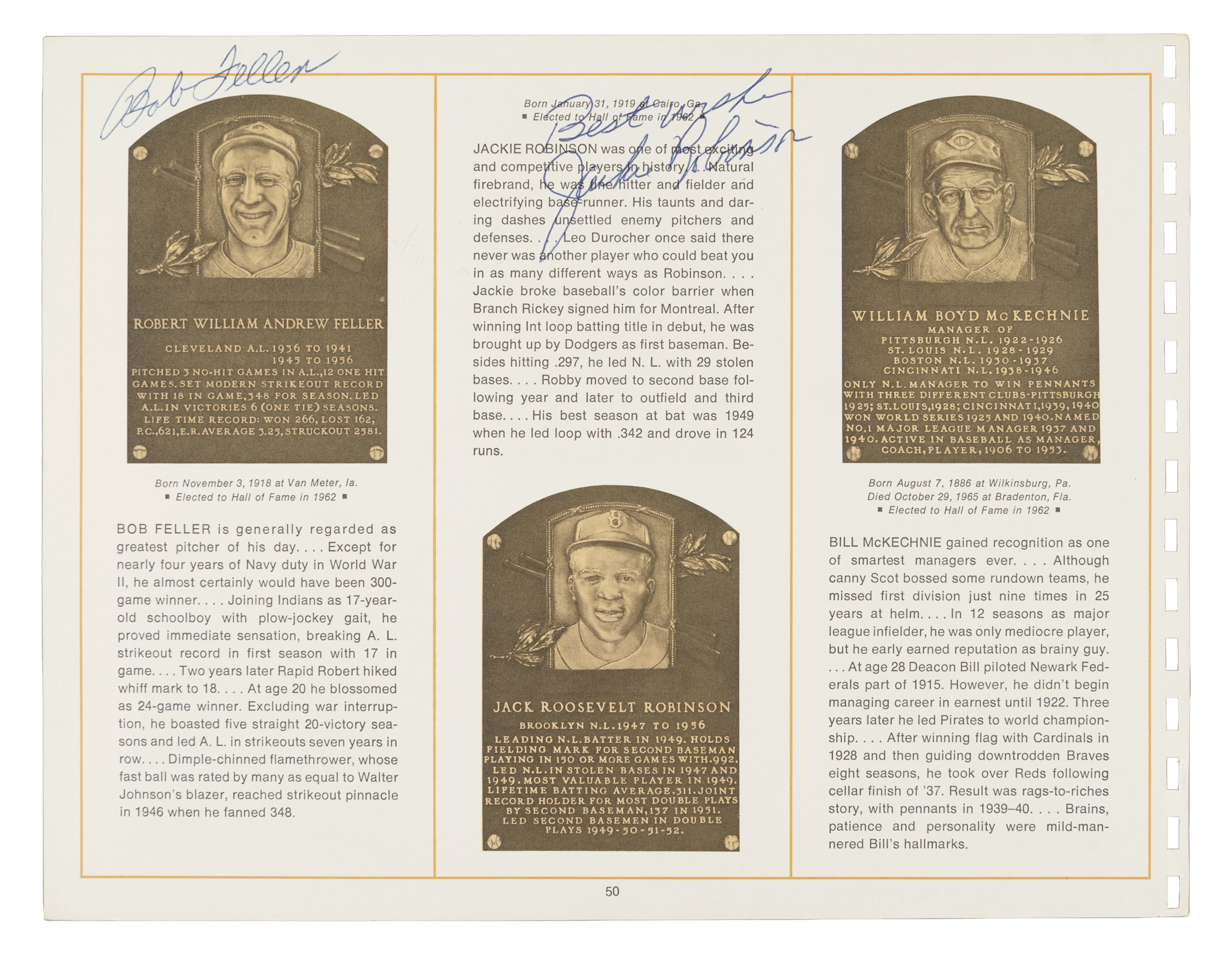 1973 Baseball Hall of Fame Signed Yearbook - 32 Signatures Including