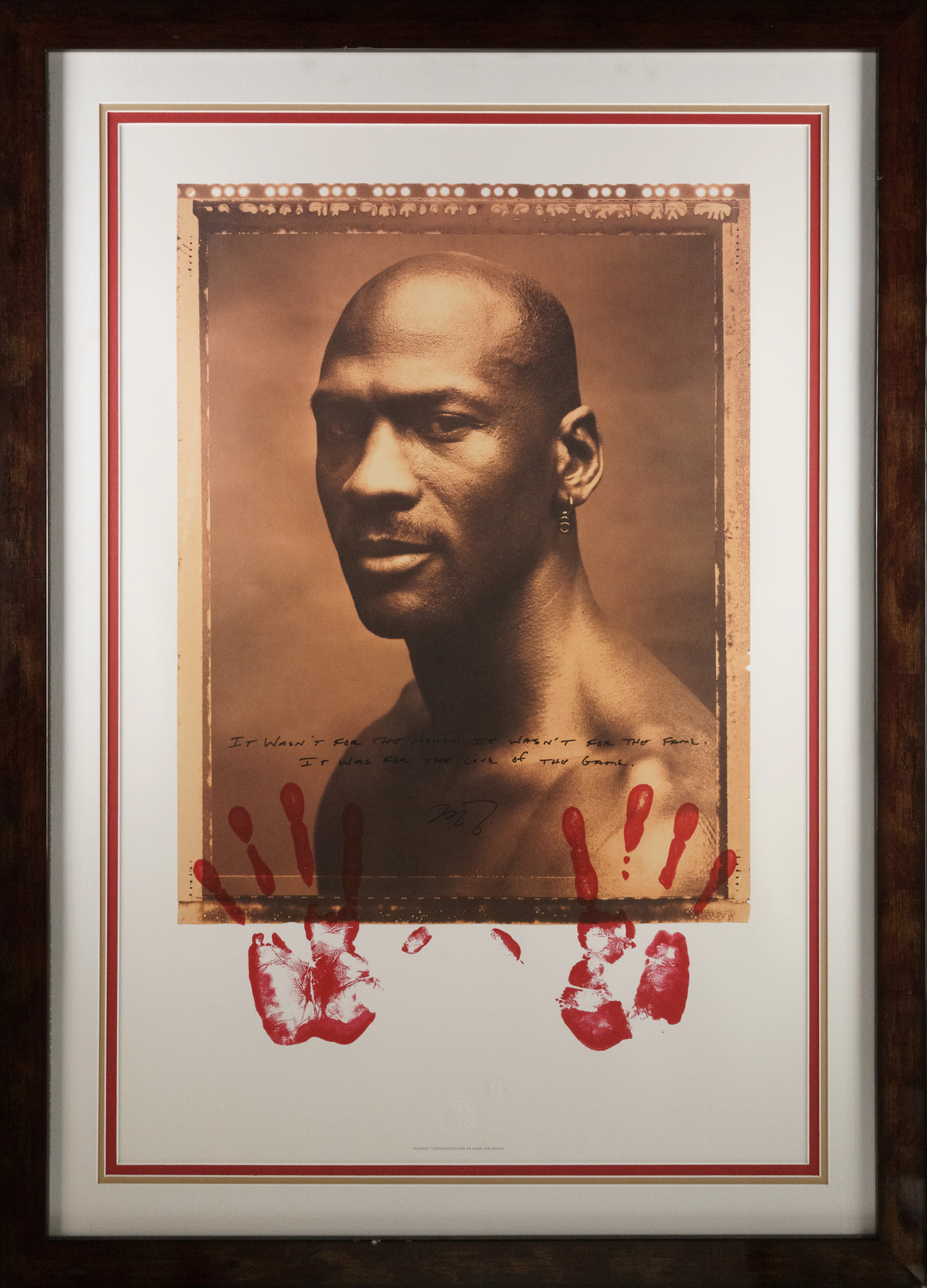 1999 Michael Jordan Rare Air Media "Hands" Limited-Edition Lithograph