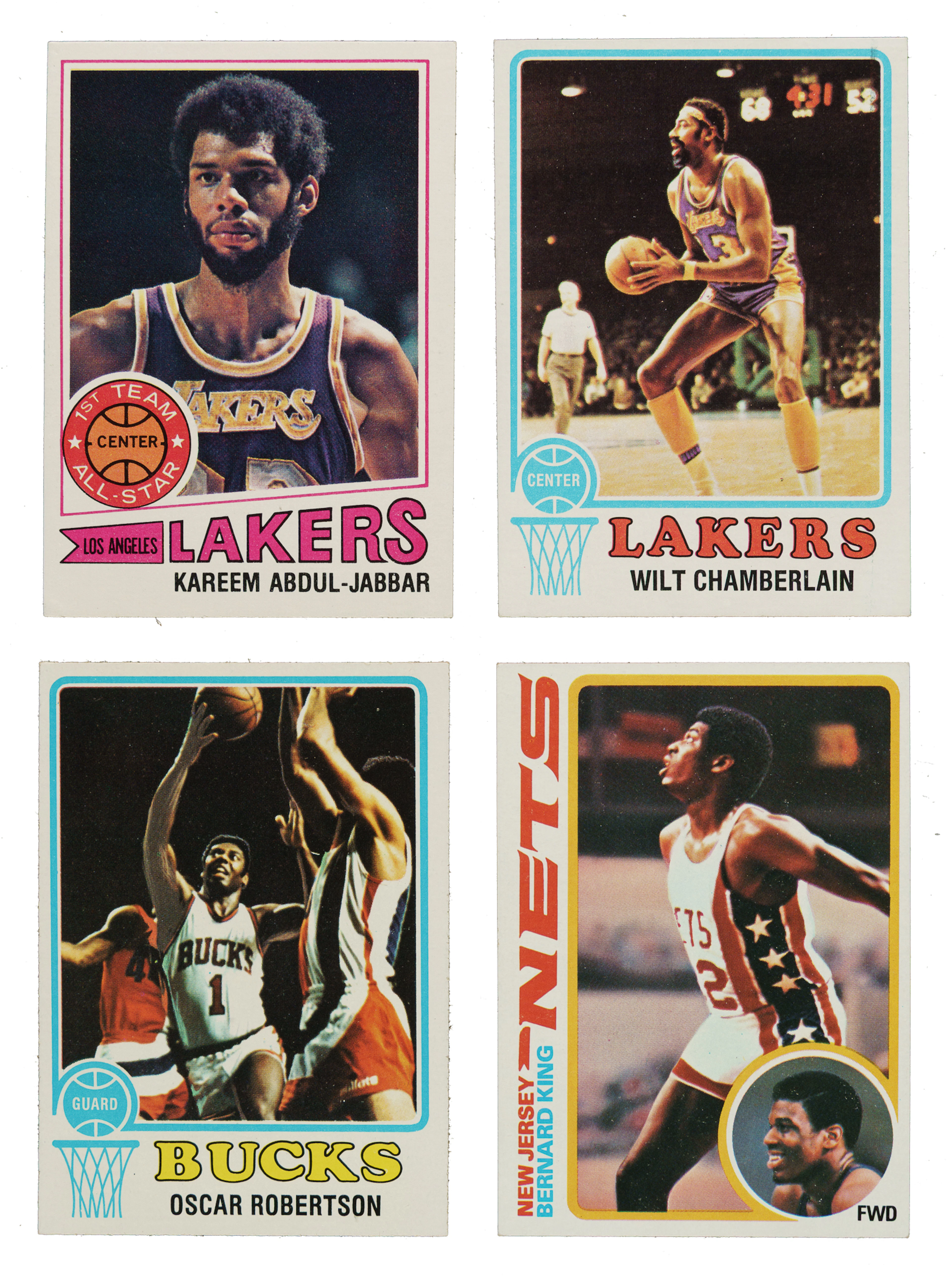 1973 to 1980 Topps Basketball Complete Set Collection (4 Sets, 544 Cards)