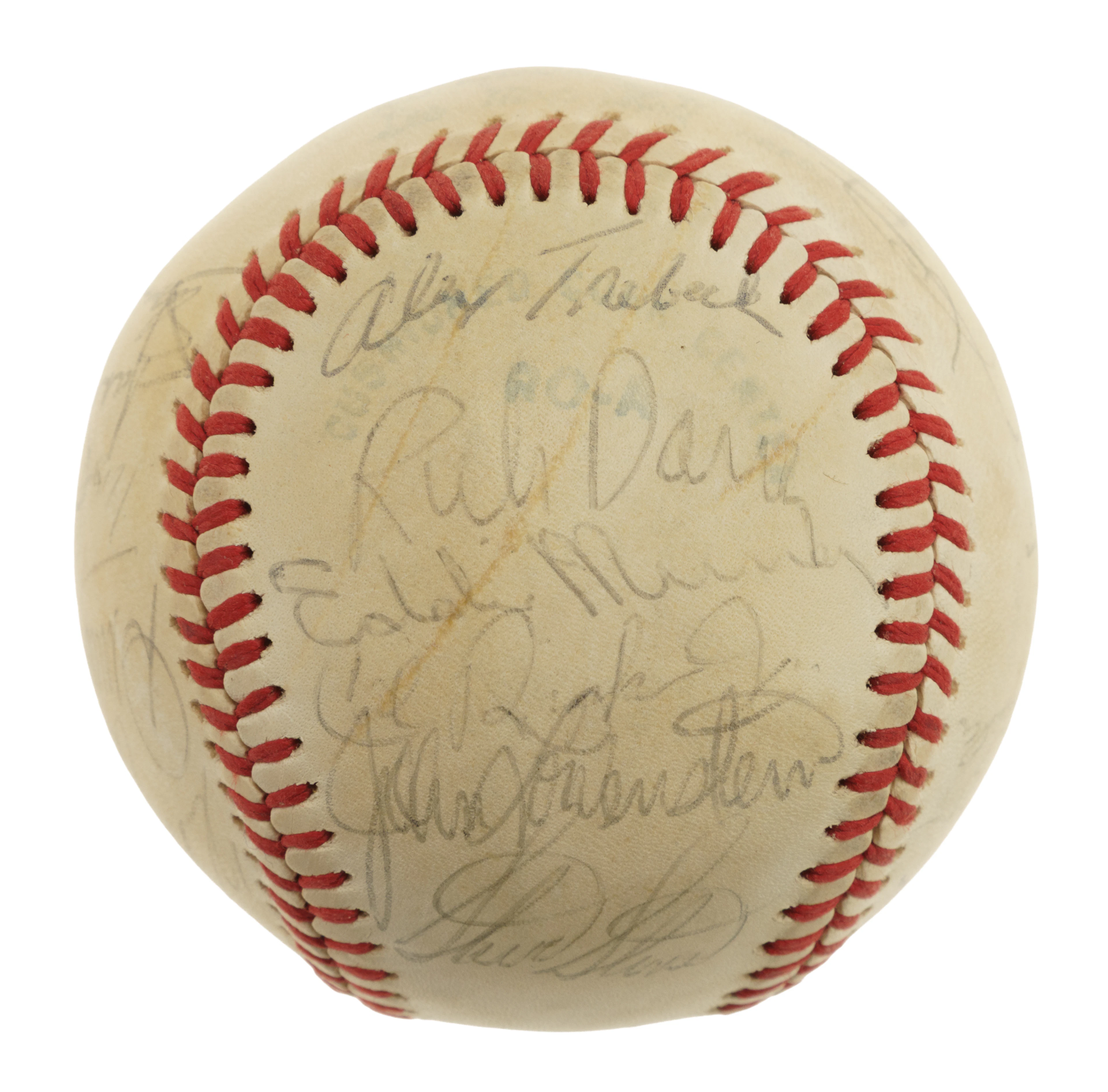 1981 Baltimore Orioles Team-Signed Baseball - Cal Ripken Jr. Rookie Year - JSA