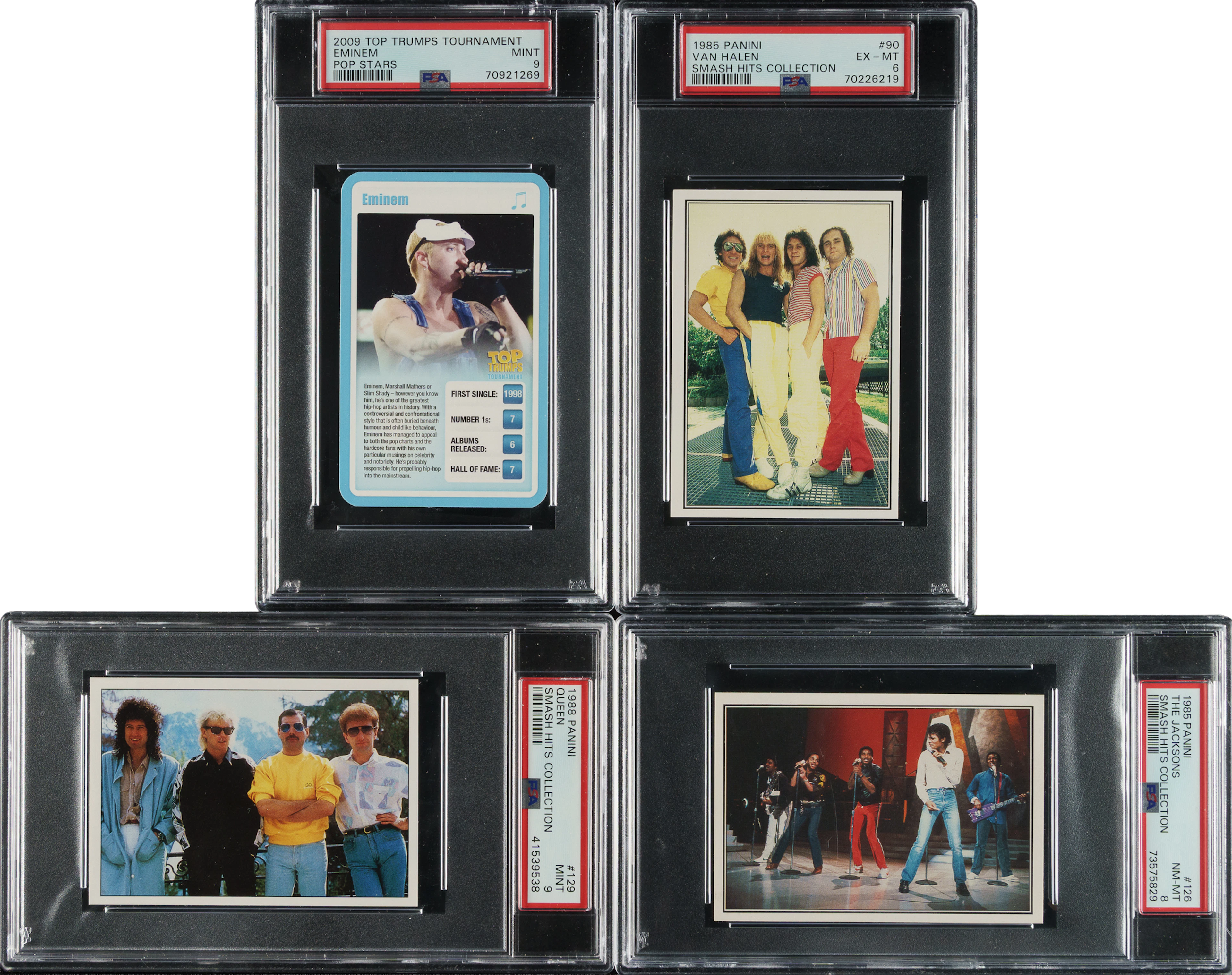 1957 to 2023 Rock N' Roll Hall of Fame PSA-Graded Collection (118)