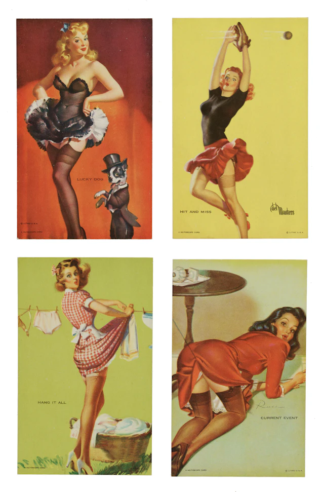 1944 "Follies Girls" Mutoscope Pinup Cards Complete Set (32)