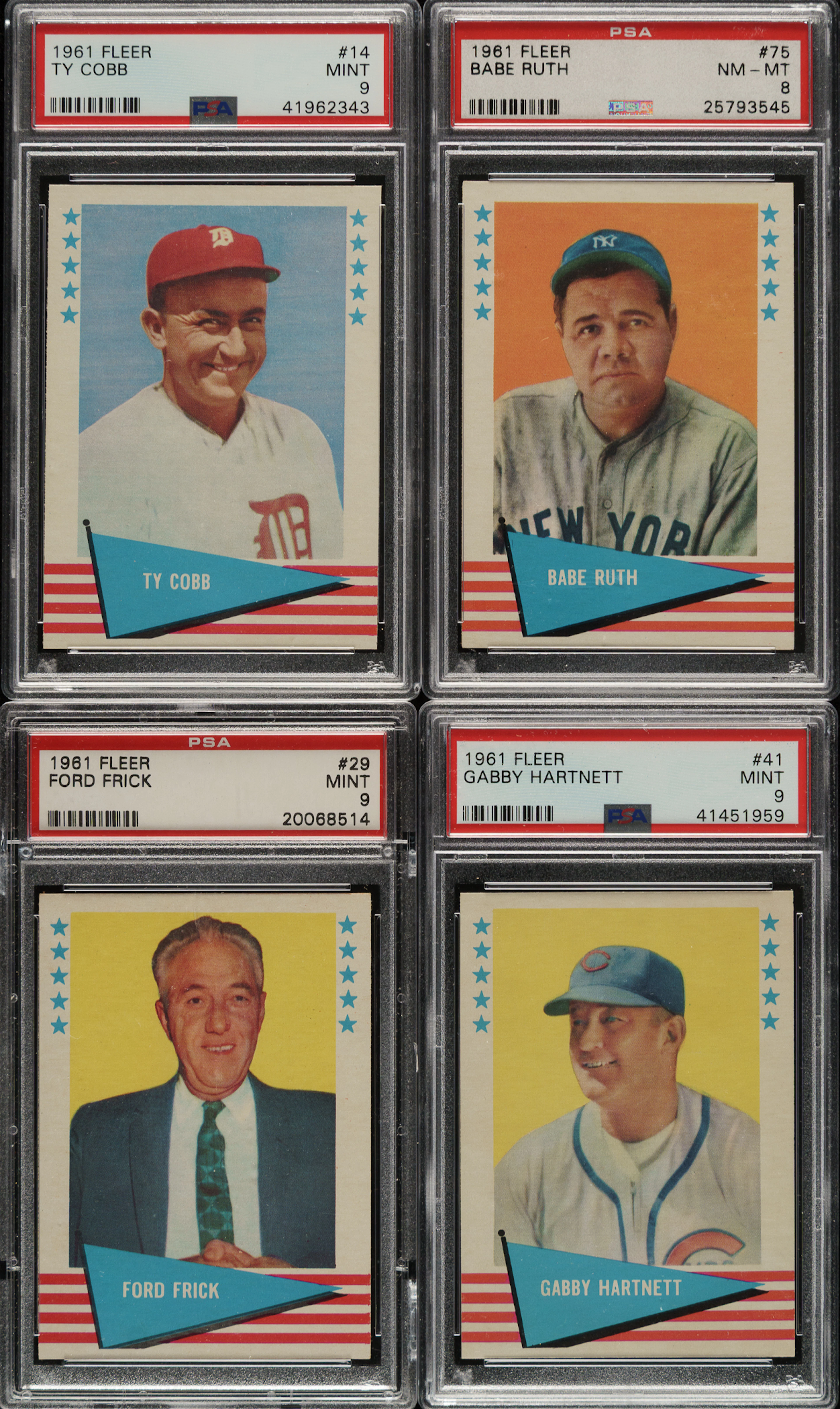 1961-1962 Fleer All-Time Greats Near-Complete Set (139/154) Including