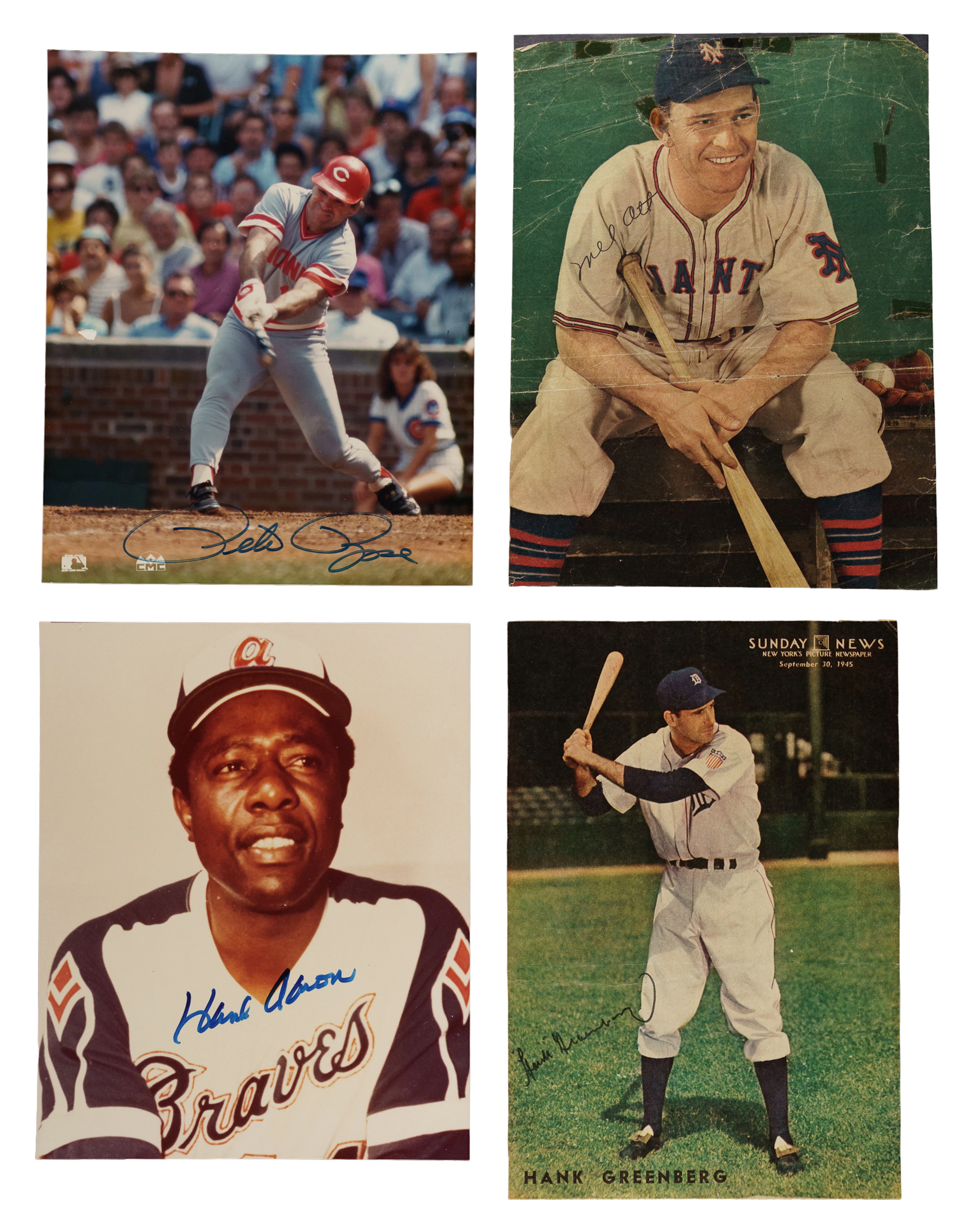 Hall of Fame and Star Signed Photograph and Magazine-Page Collection