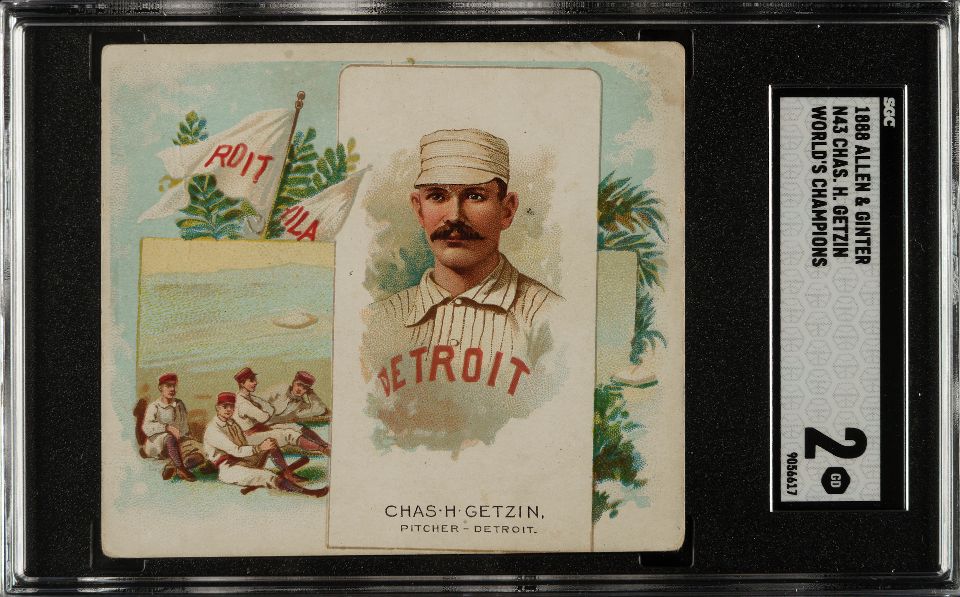 1889 N43 Allen & Ginter Charles Getzin SGC GOOD 2