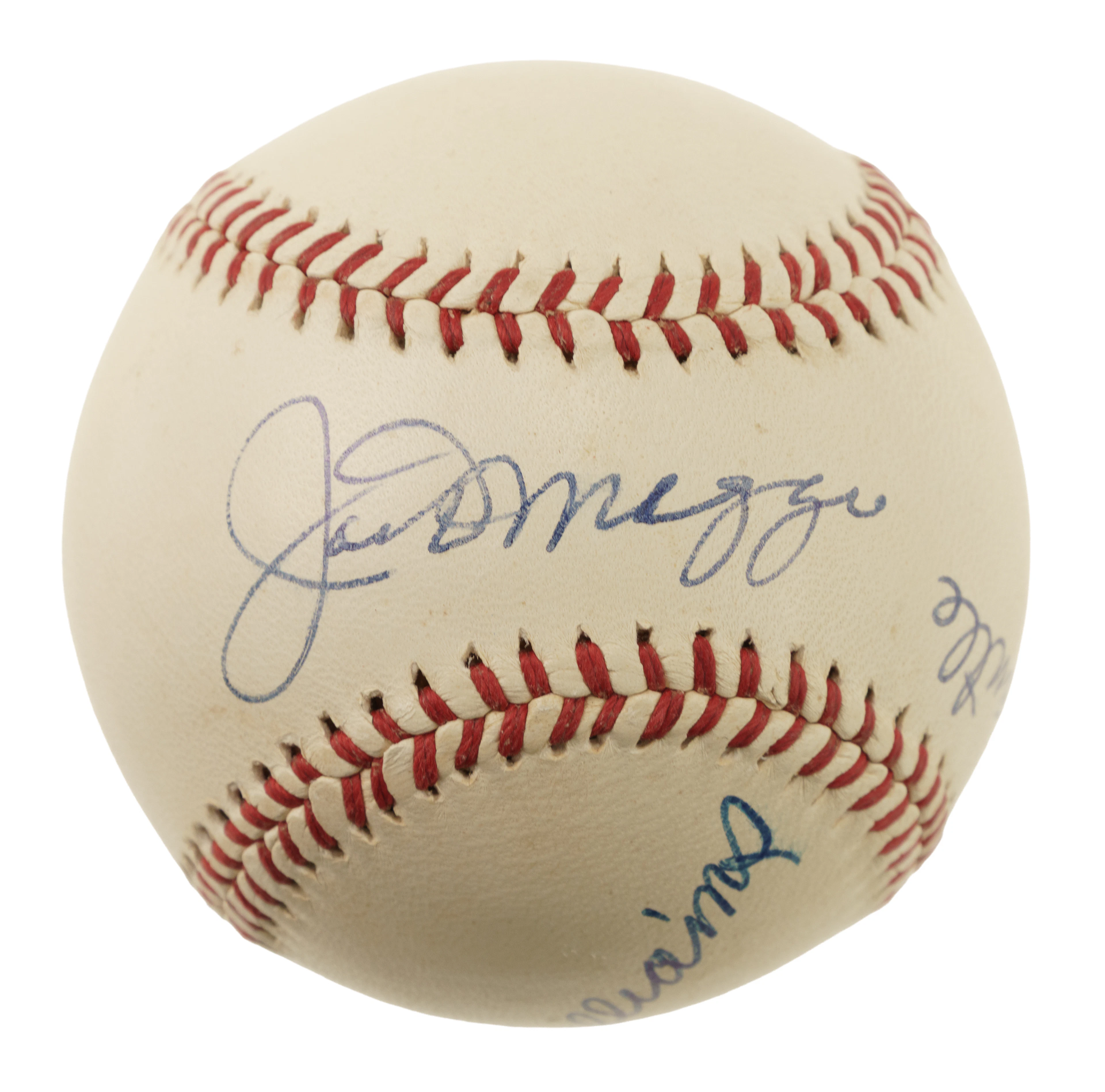 Joe DiMaggio, Mickey Mantle, and Ted Williams Signed Baseball - JSA