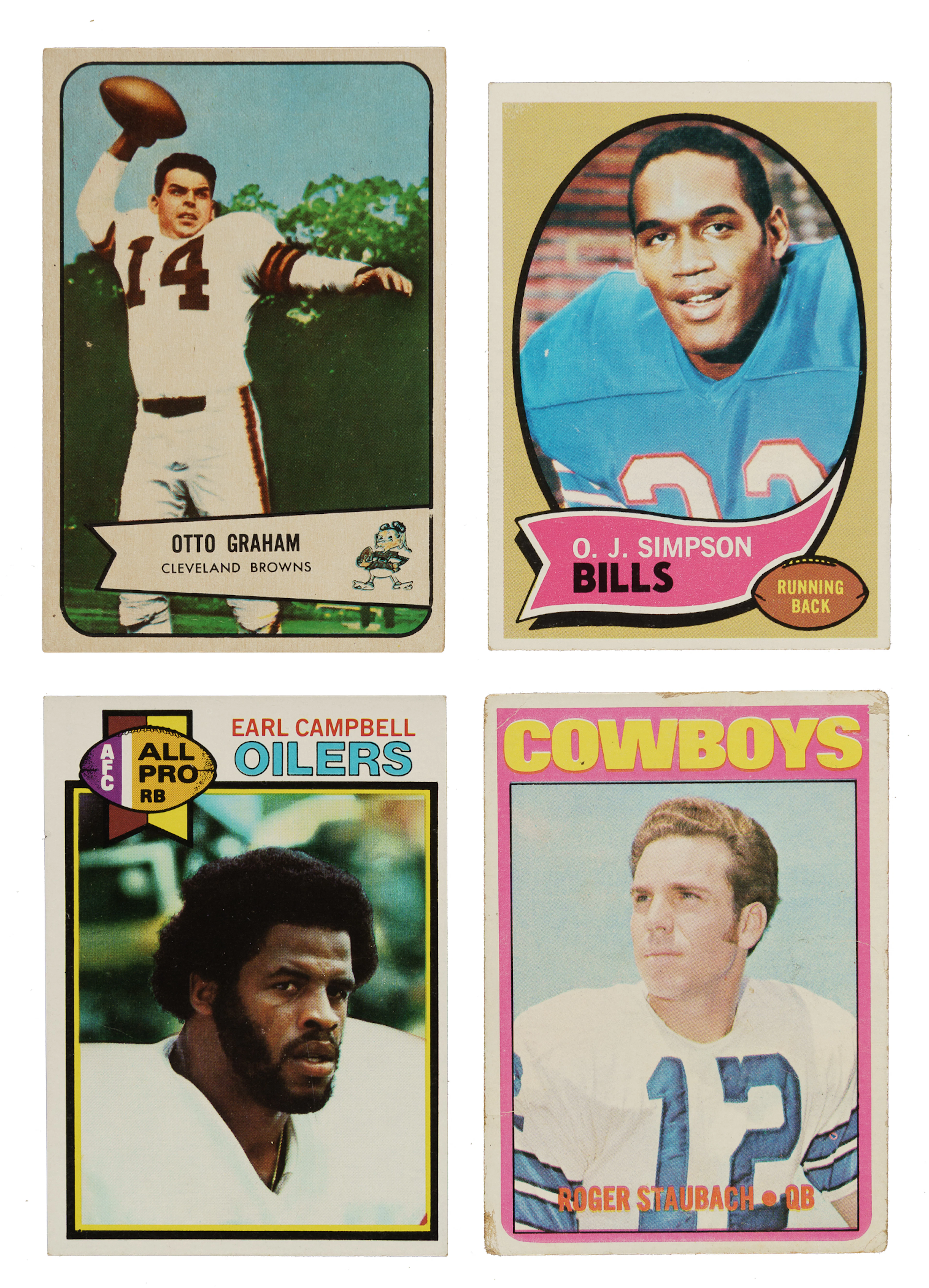 1948 to 1984 Topps, Fleer, and Bowman Football Shoebox Collection