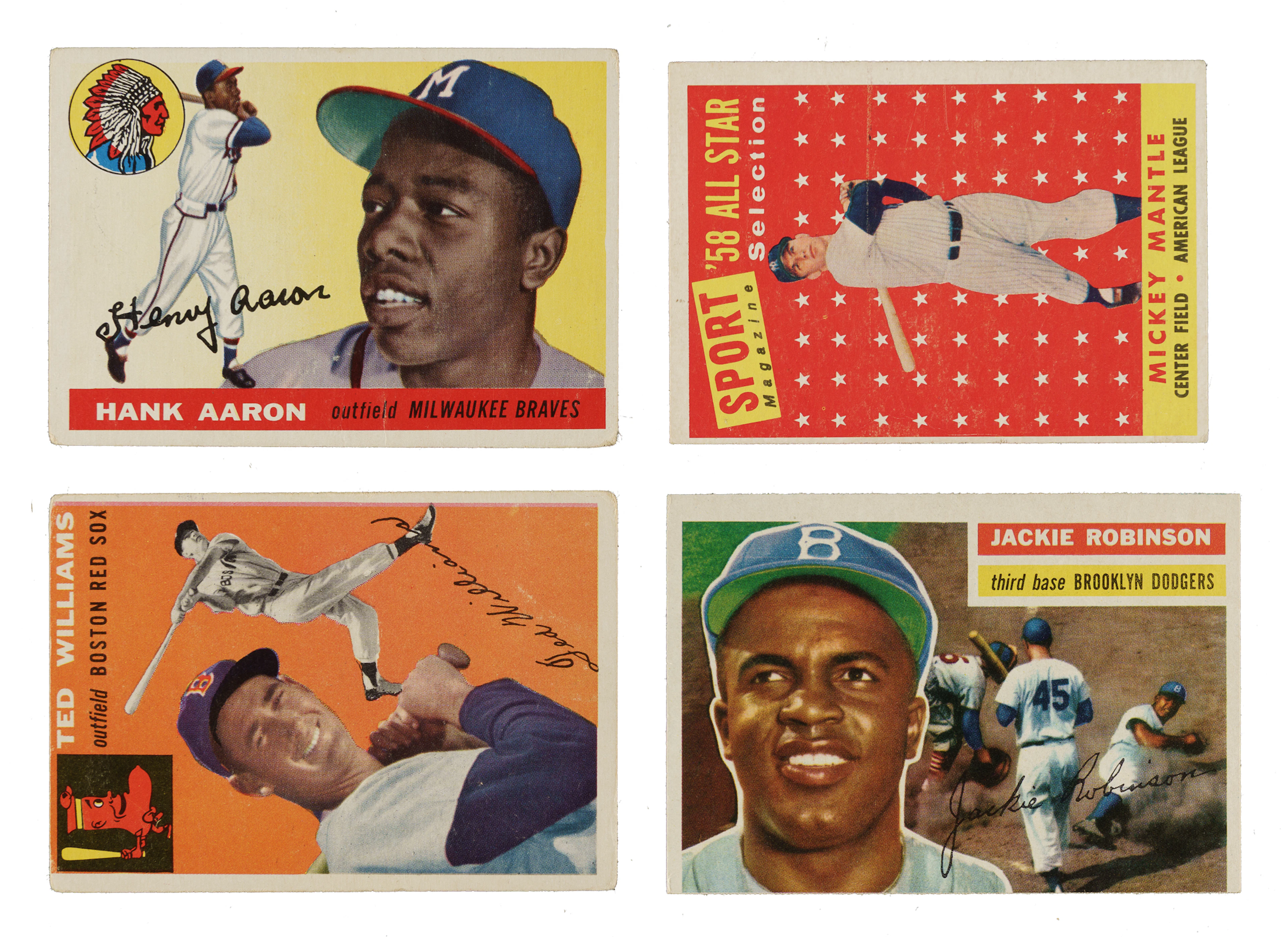1952 to 1959 Topps and Bowman Collection (810) Including 75 Hall of Famers