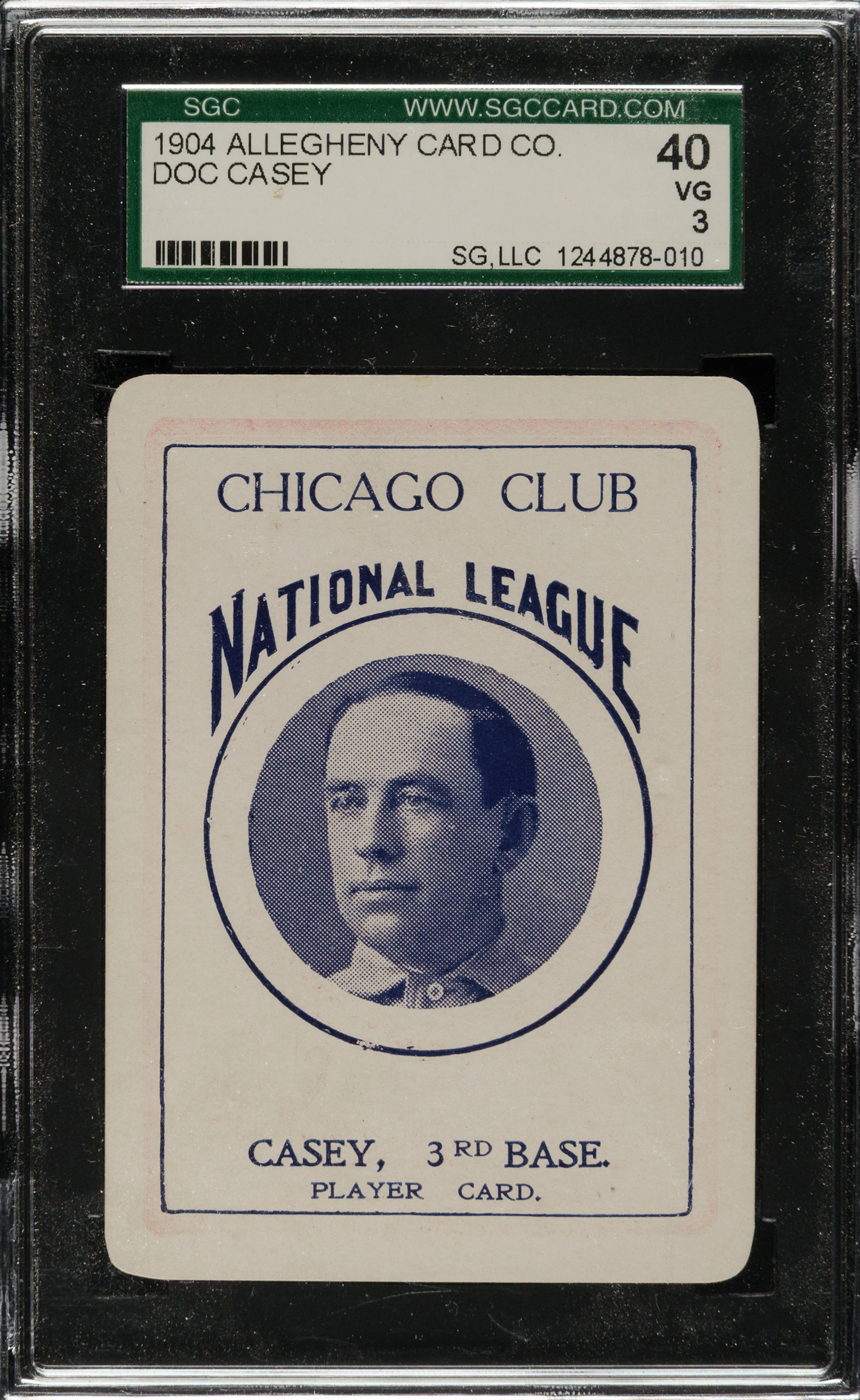 1904 Allegheny Card Co. Doc Casey SGC VG 40