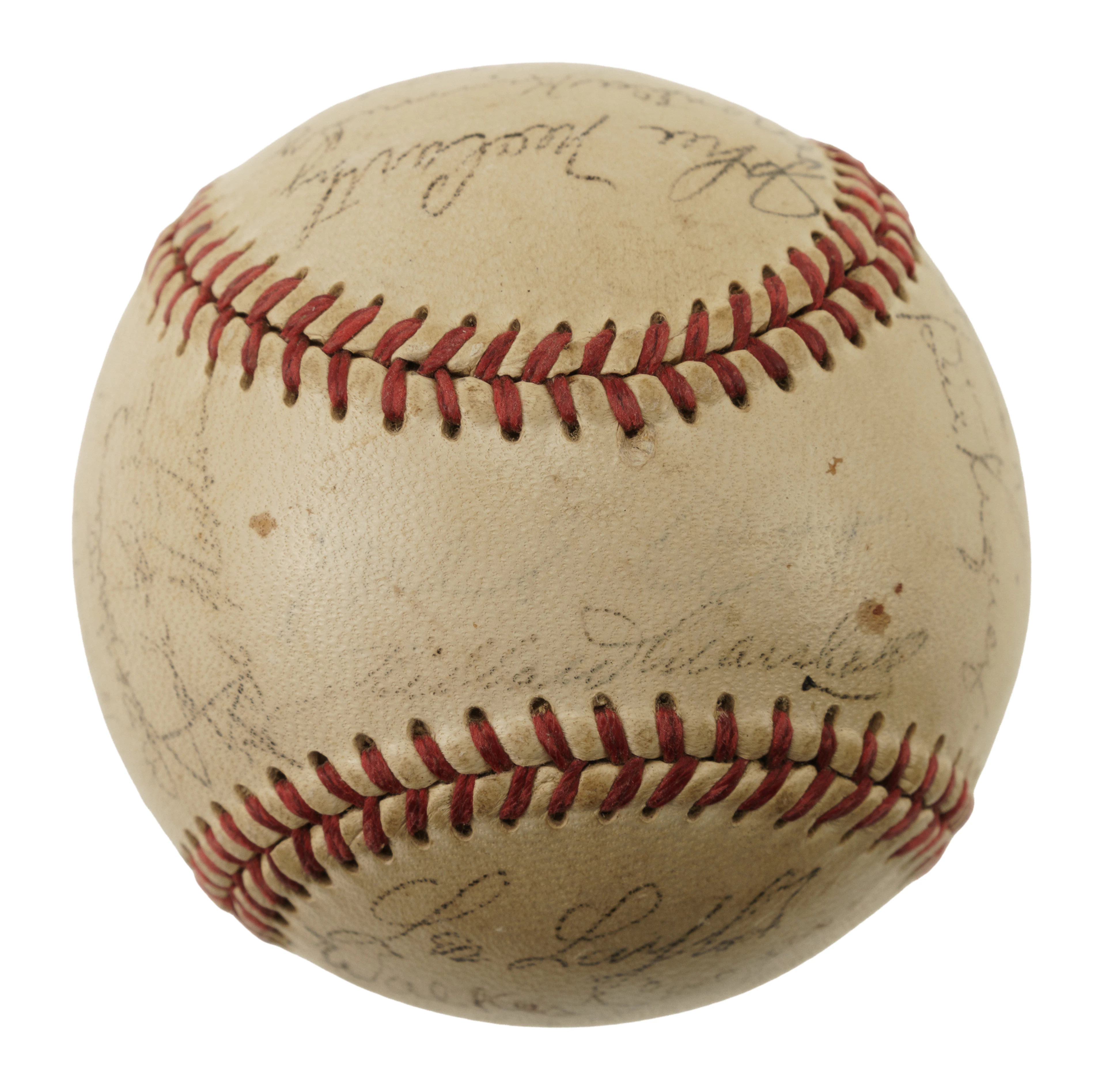 1948 New York Giants Team-Signed Baseball with Mel Ott and Johnny