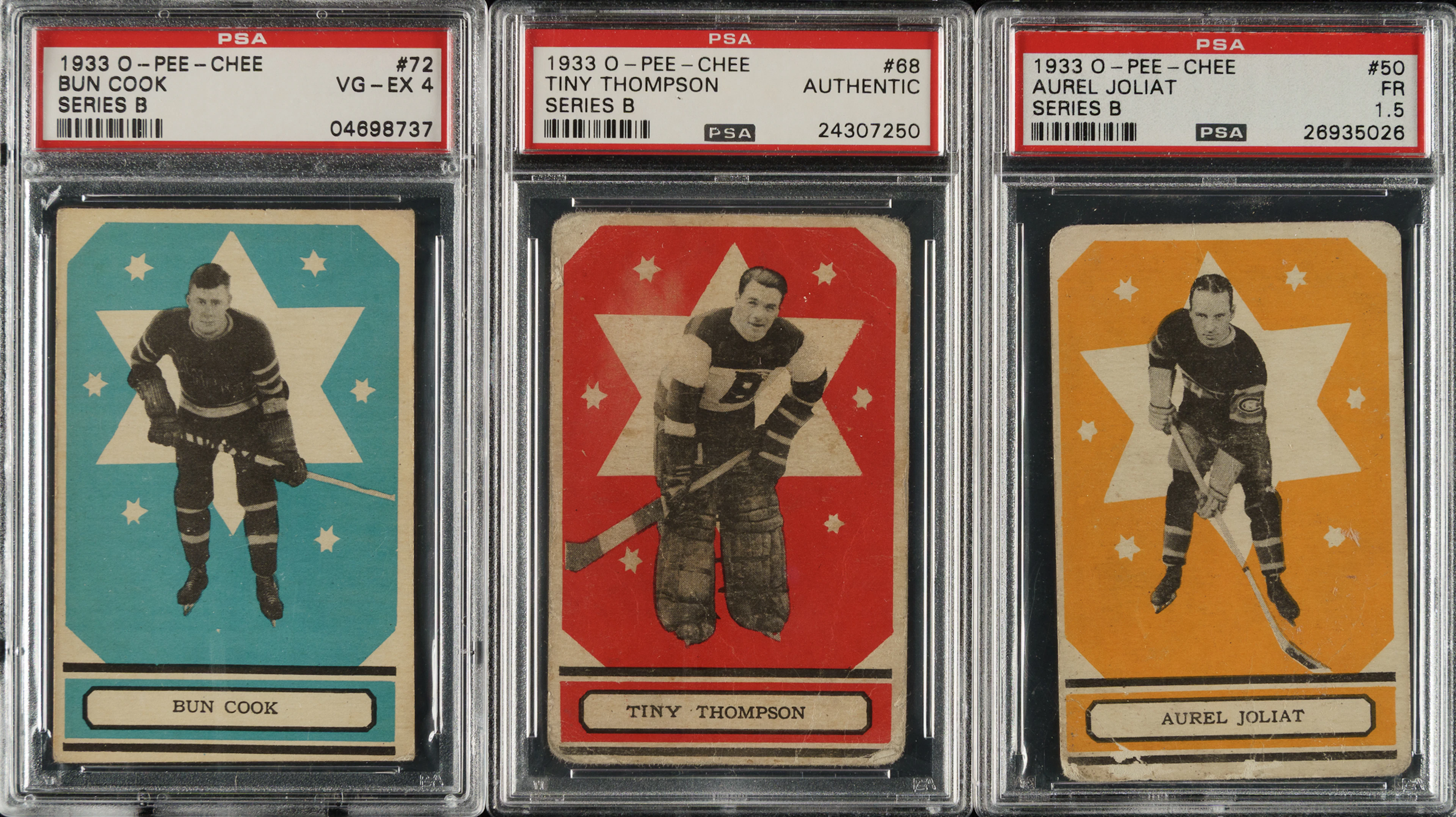 1933-1934 V304B O-Pee-Chee Hockey PSA-Graded Complete Set (24)