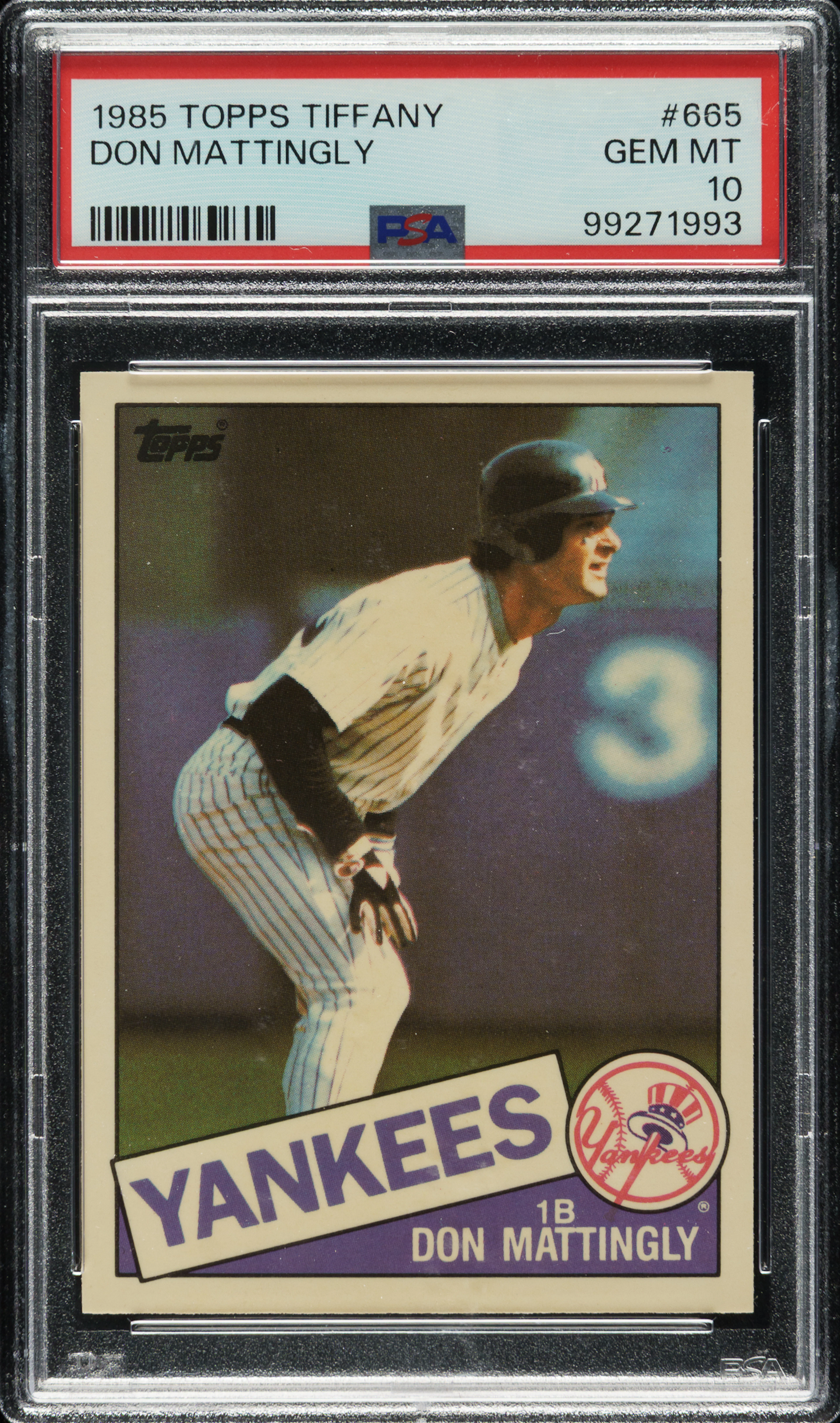 1985 Topps Tiffany #665 Don Mattingly PSA GEM MINT 10