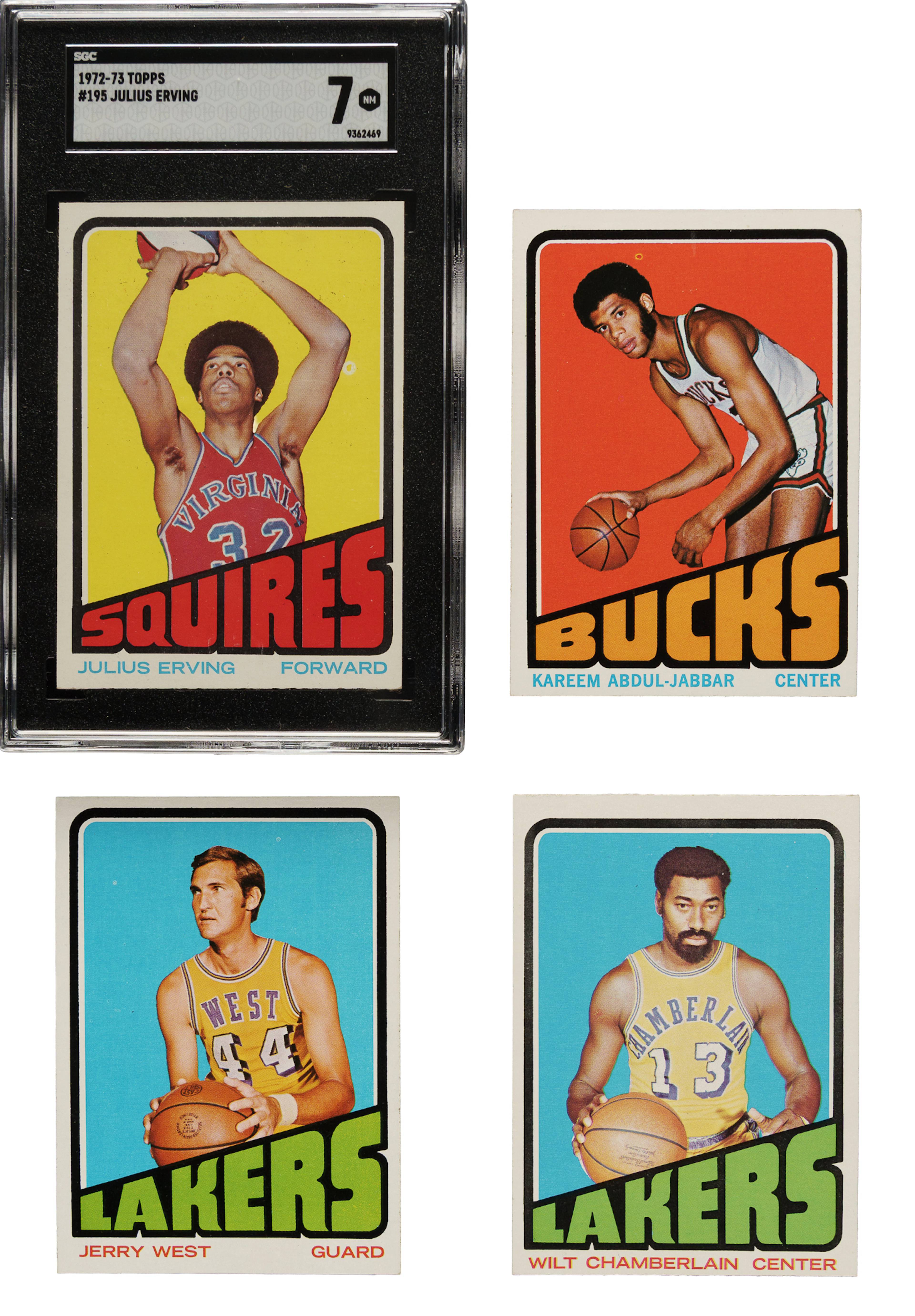 High-Grade 1972-1973 Topps Basketball Complete Set (264) Including