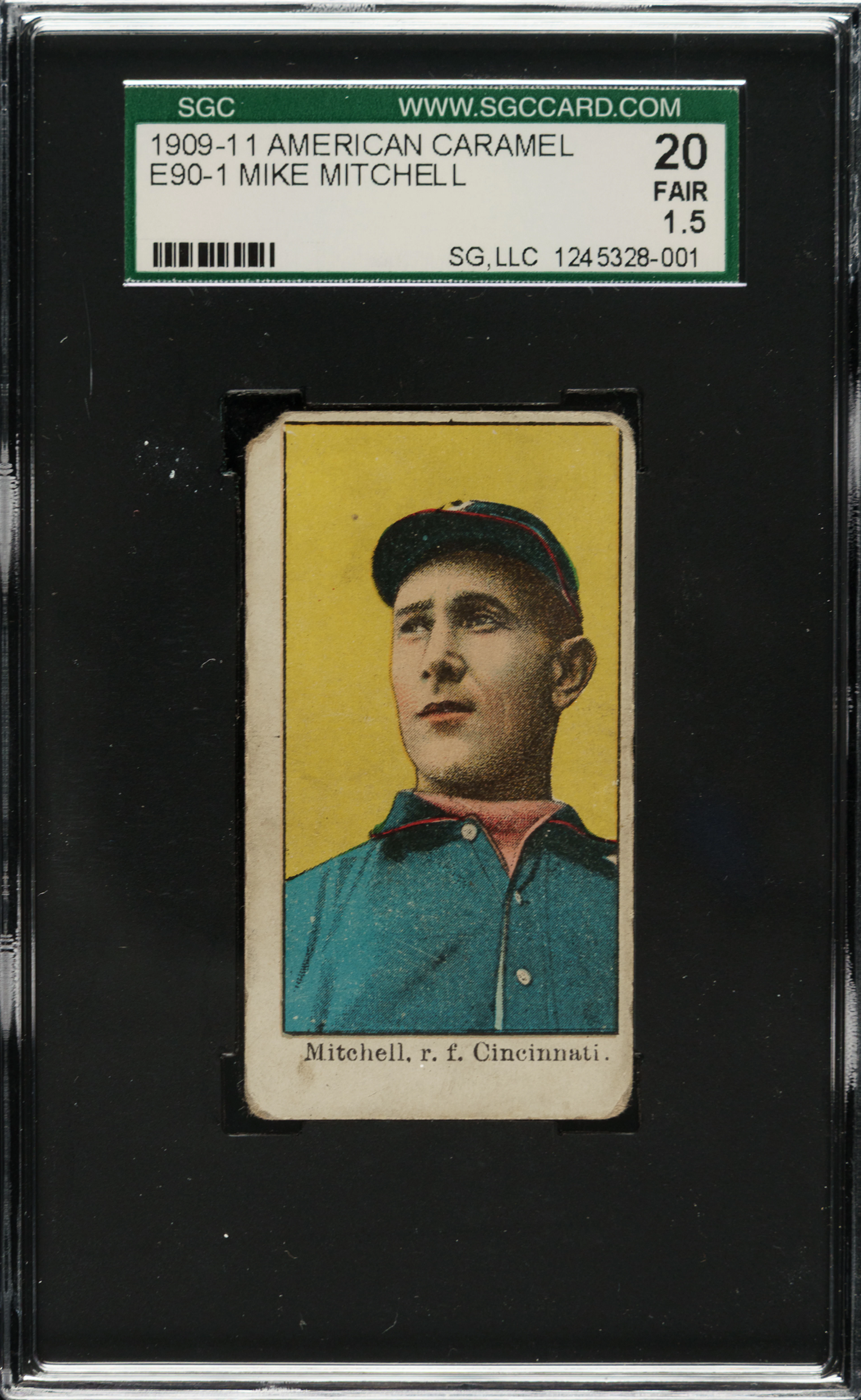 Rare 1909-1911 E90-1 American Caramel Mike Mitchell Cincinnati SGC FAIR 20