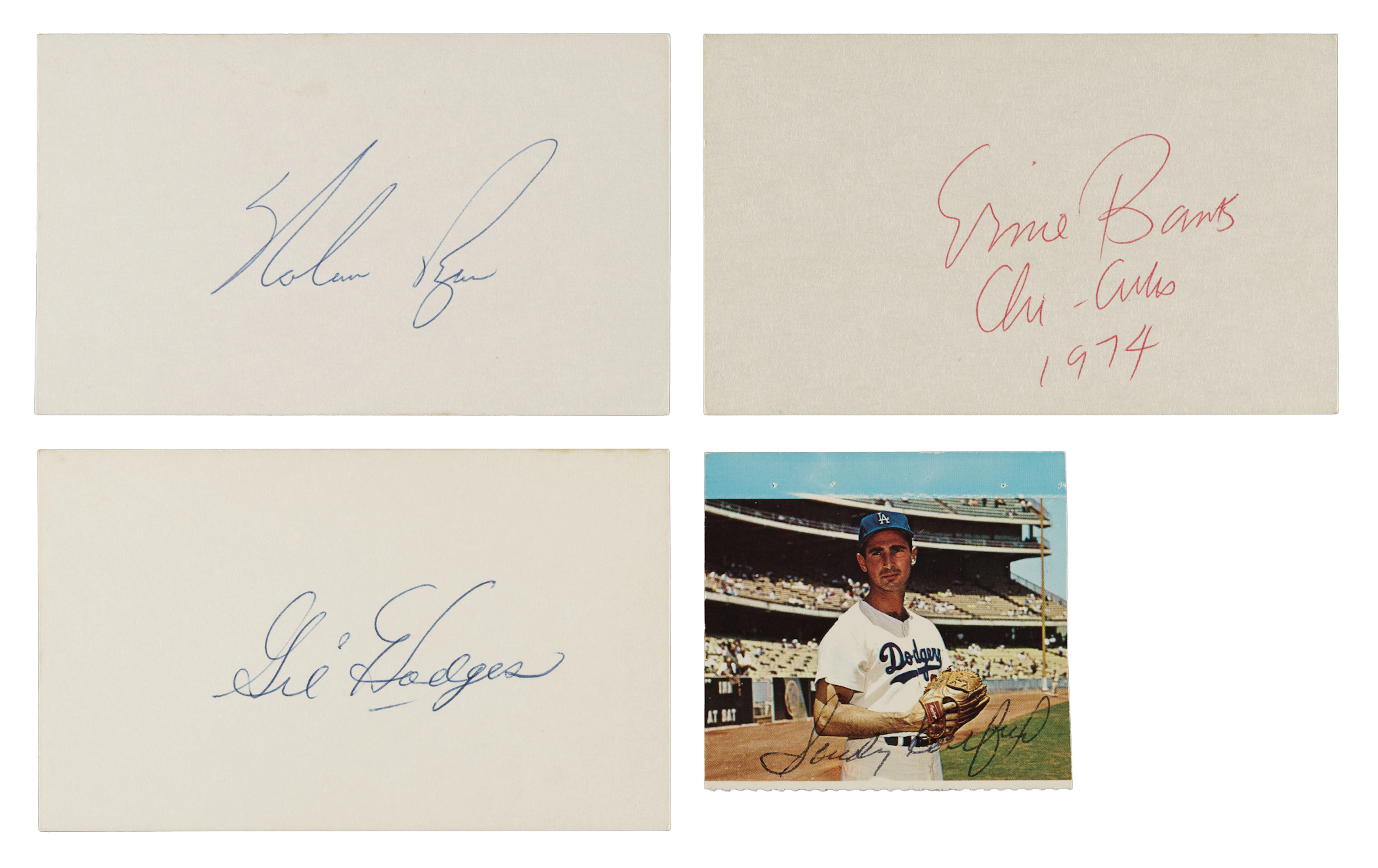 Hall of Famers and Stars Signed Index Card Collection (95) Including