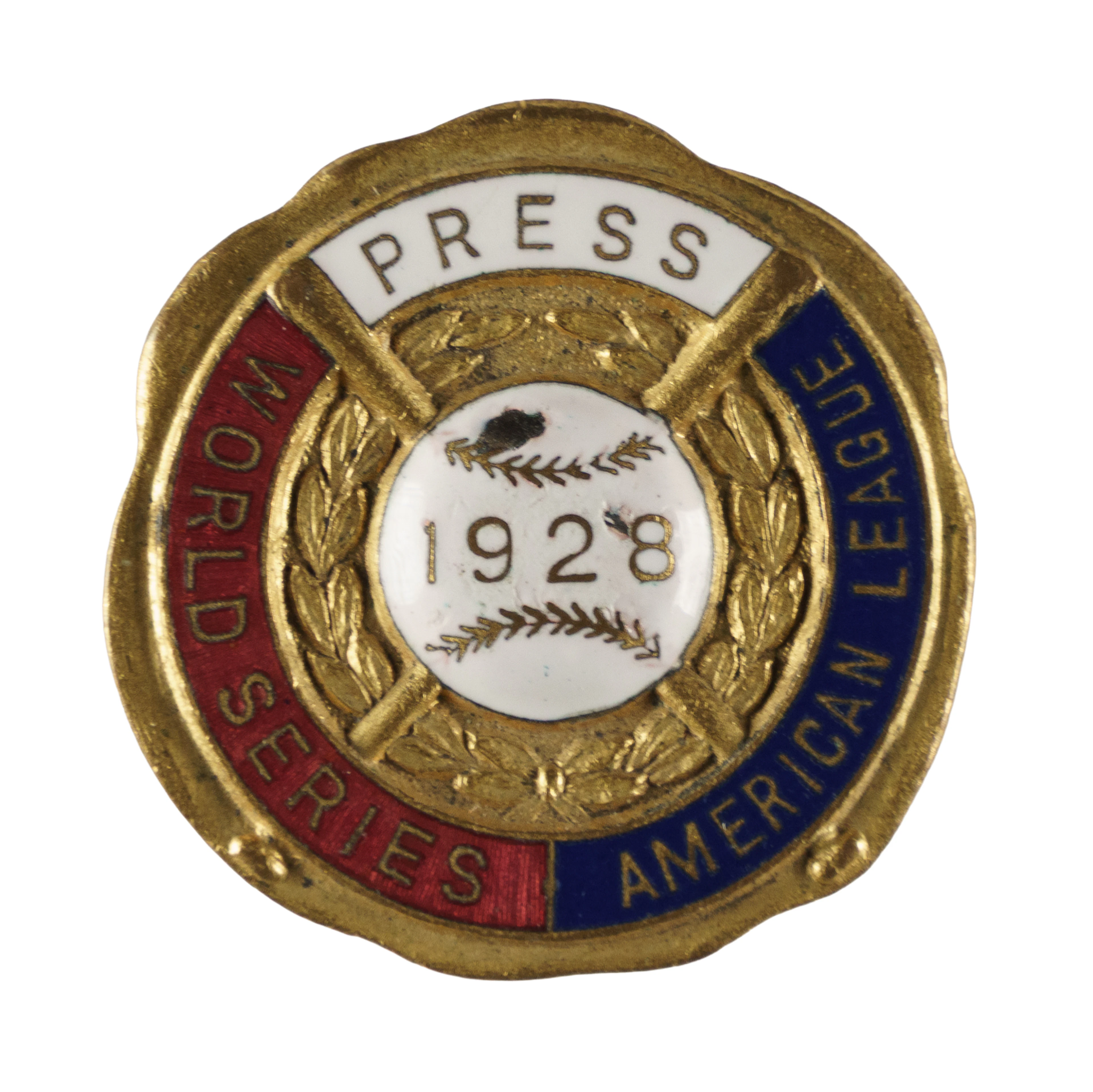 1928 New York Yankees World Series Press Pin