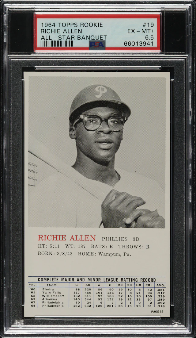 1964 Topps Rookie All-Star Banquet #19 Richie Allen PSA EX-MT+ 6.5