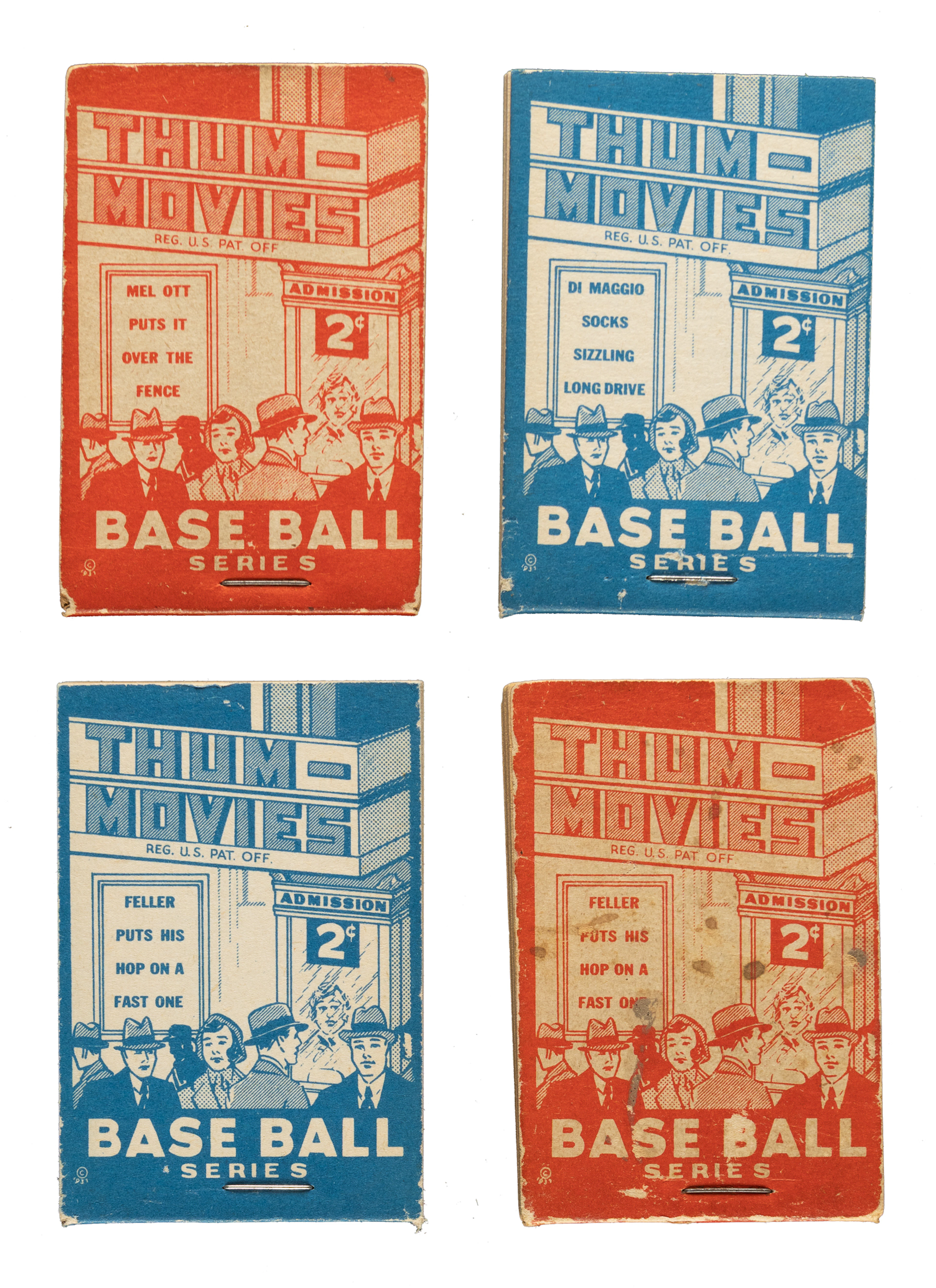 1937 R342 Goudey "Thum-Movies" Complete and Near-Complete Set Pair