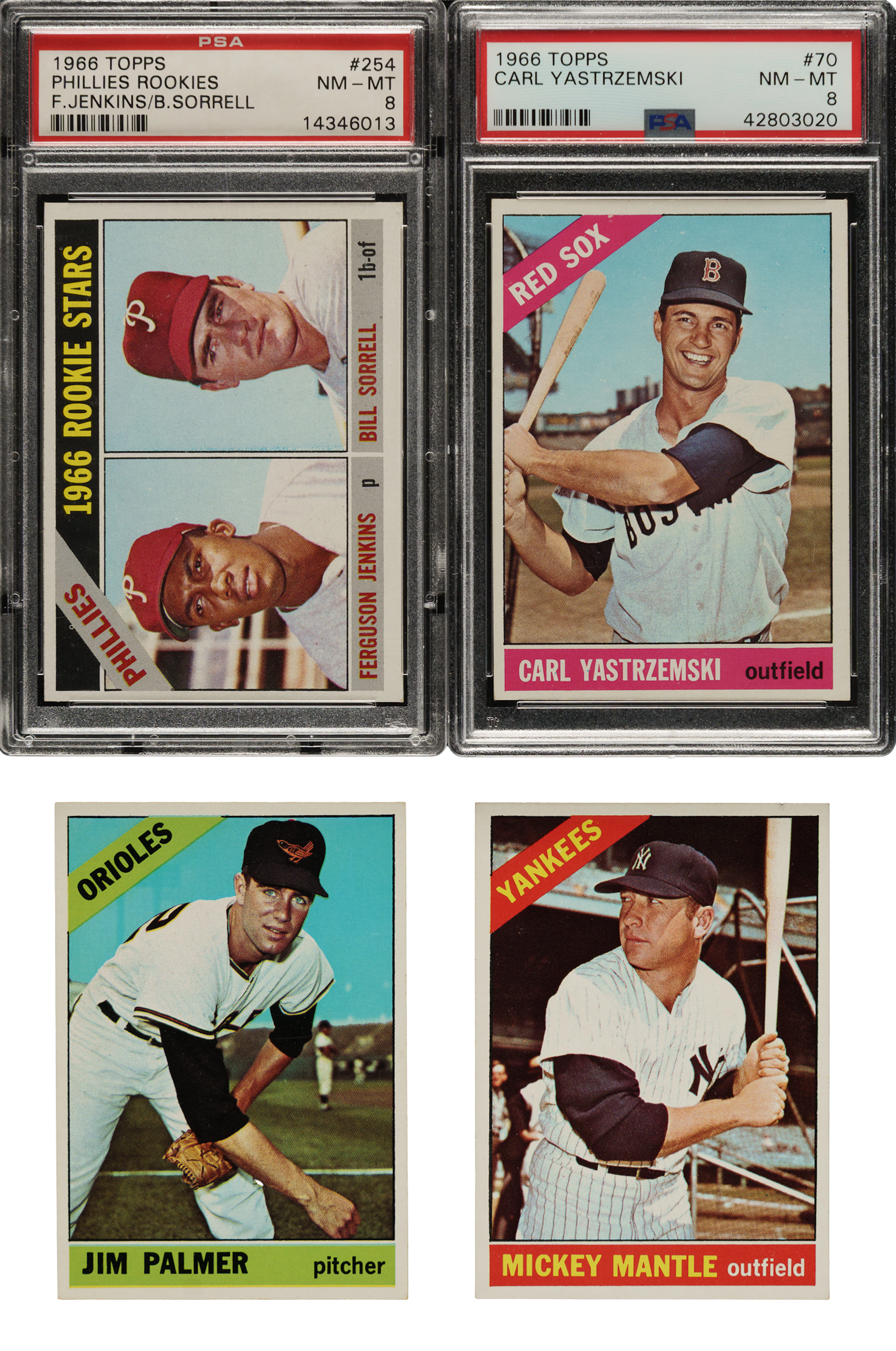 1966 Topps Complete Set (598) Including 56 PSA-Graded Cards