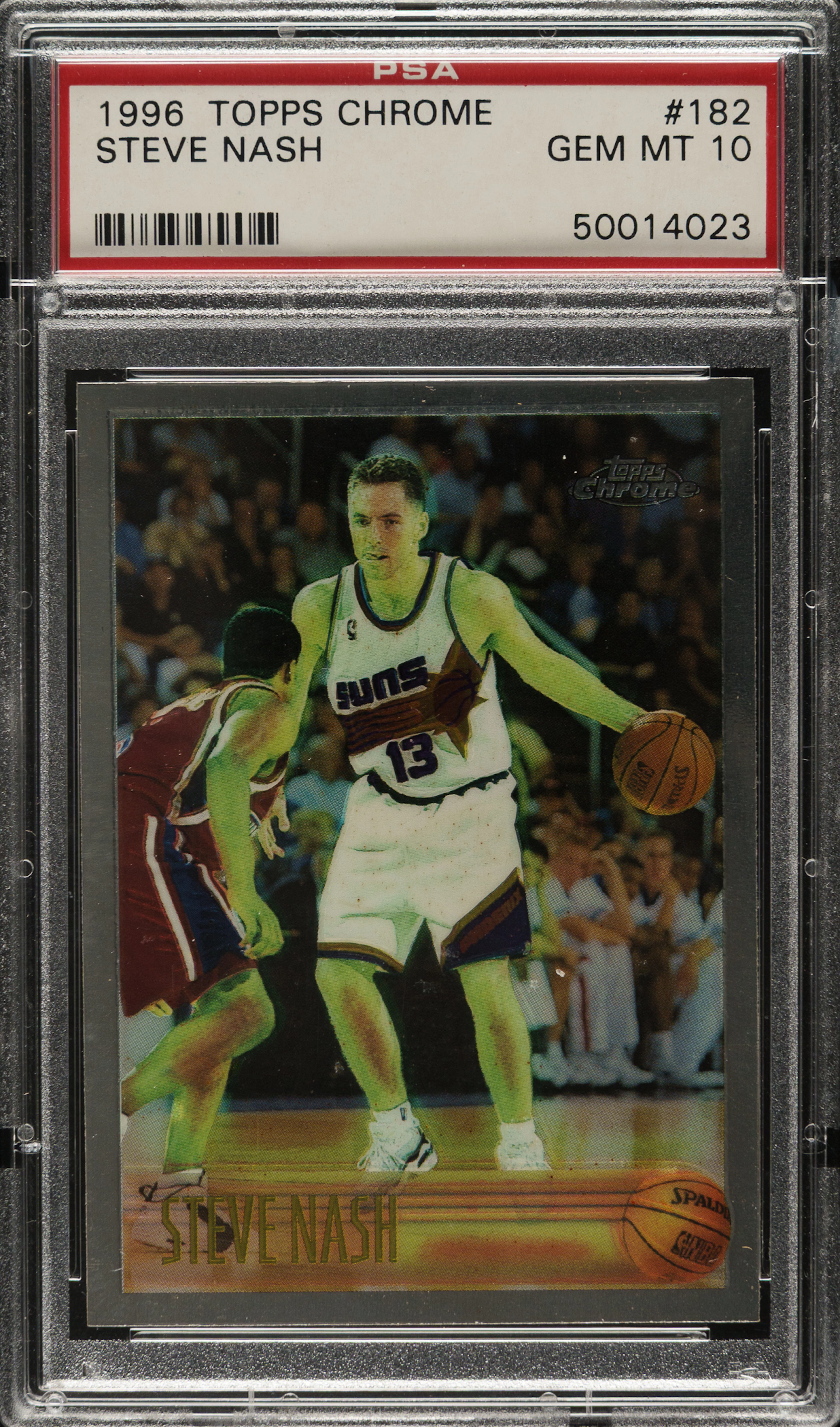 1996-1997 Topps Chrome Basketball #182 Steve Nash Rookie PSA GEM MINT 10