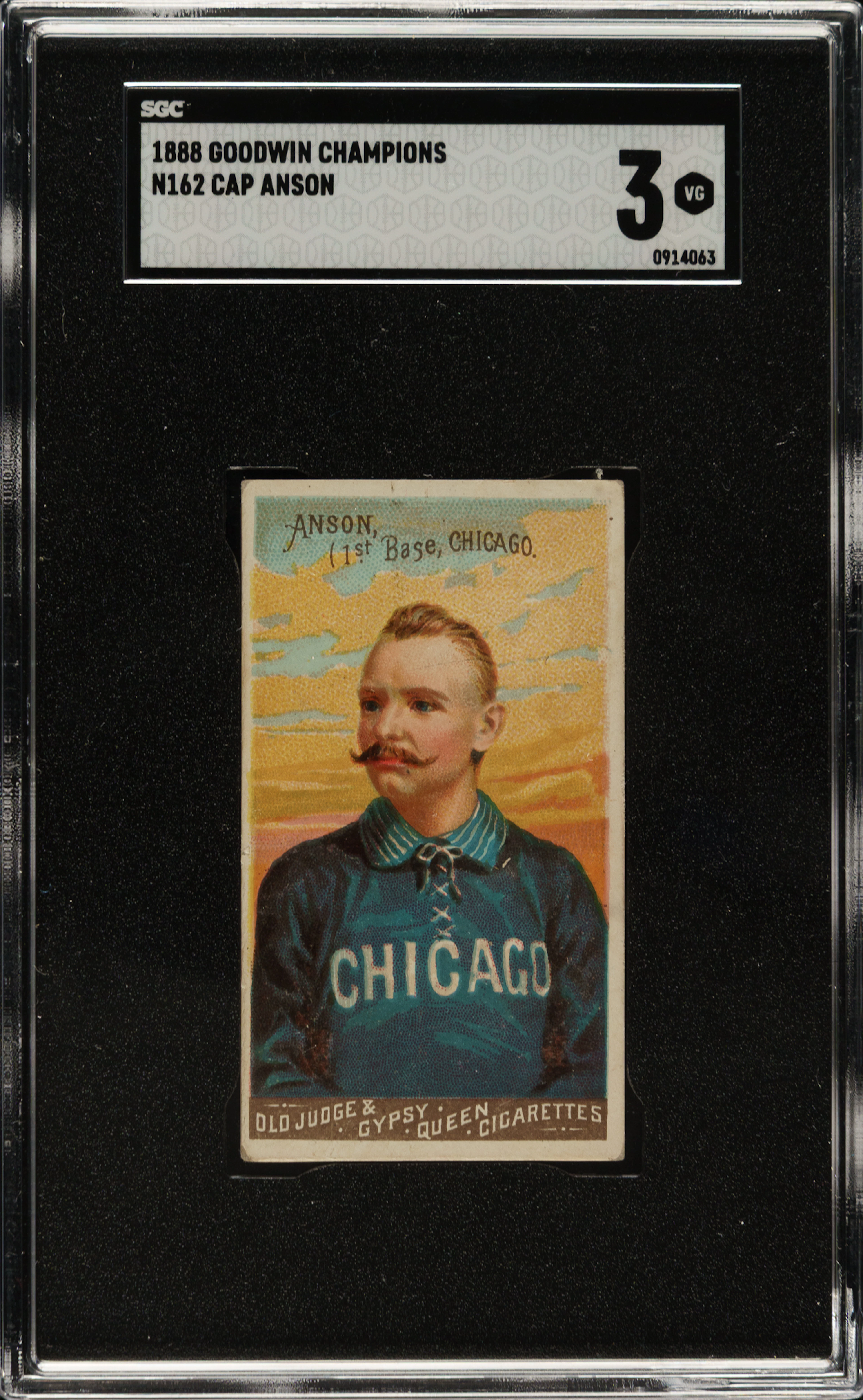 1888 N162 Goodwin Champions Cap Anson SGC VG 3