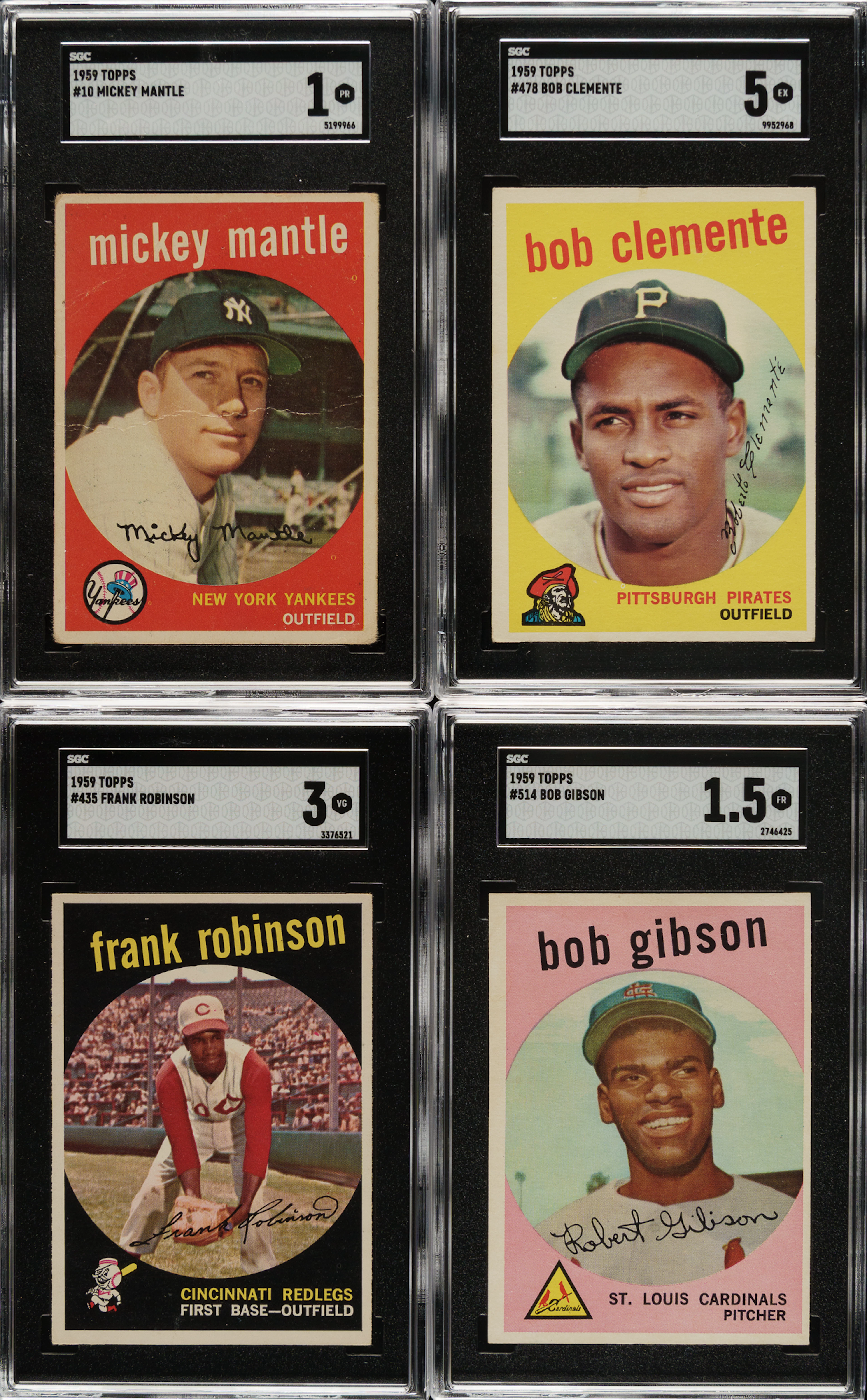 1959 Topps Partial Set (376/572) Including 14 SGC-Graded Cards with