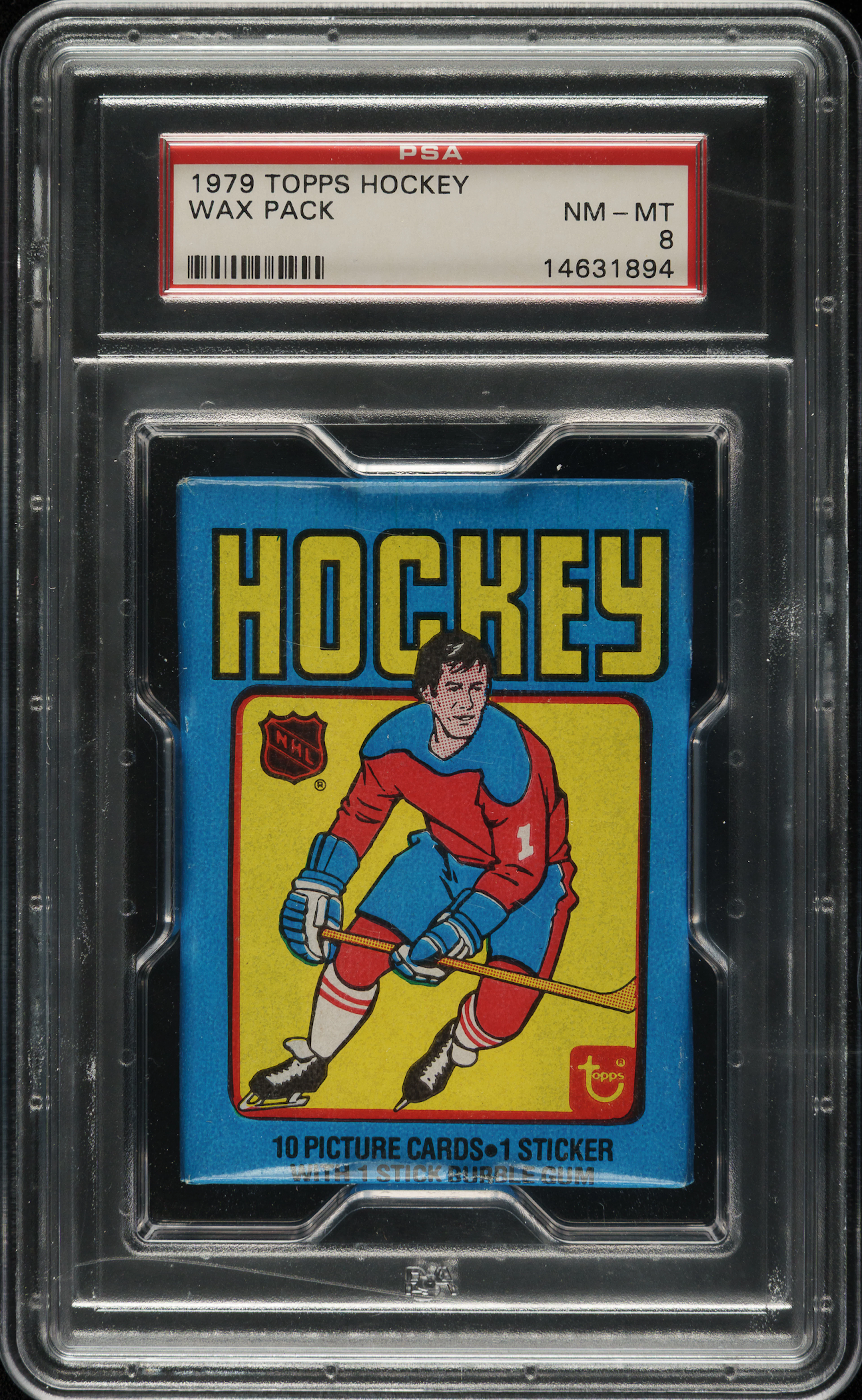 1979-1980 Topps Hockey Unopened Wax Pack PSA NM-MT 8 - Wayne Gretzky