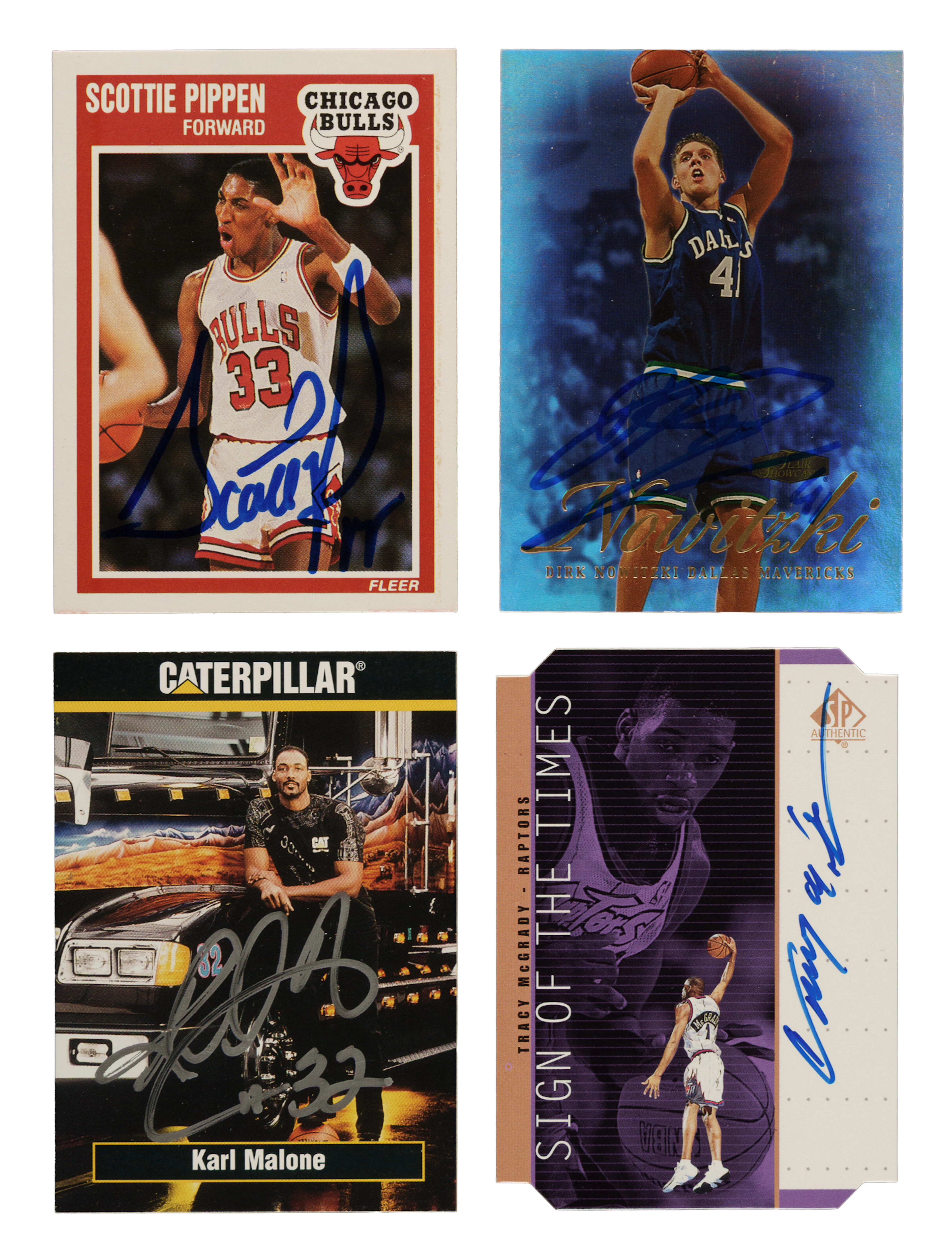 Signed 1970s to 2000s Topps, NBA Hoops, and Fleer Hall of Fame Basketball