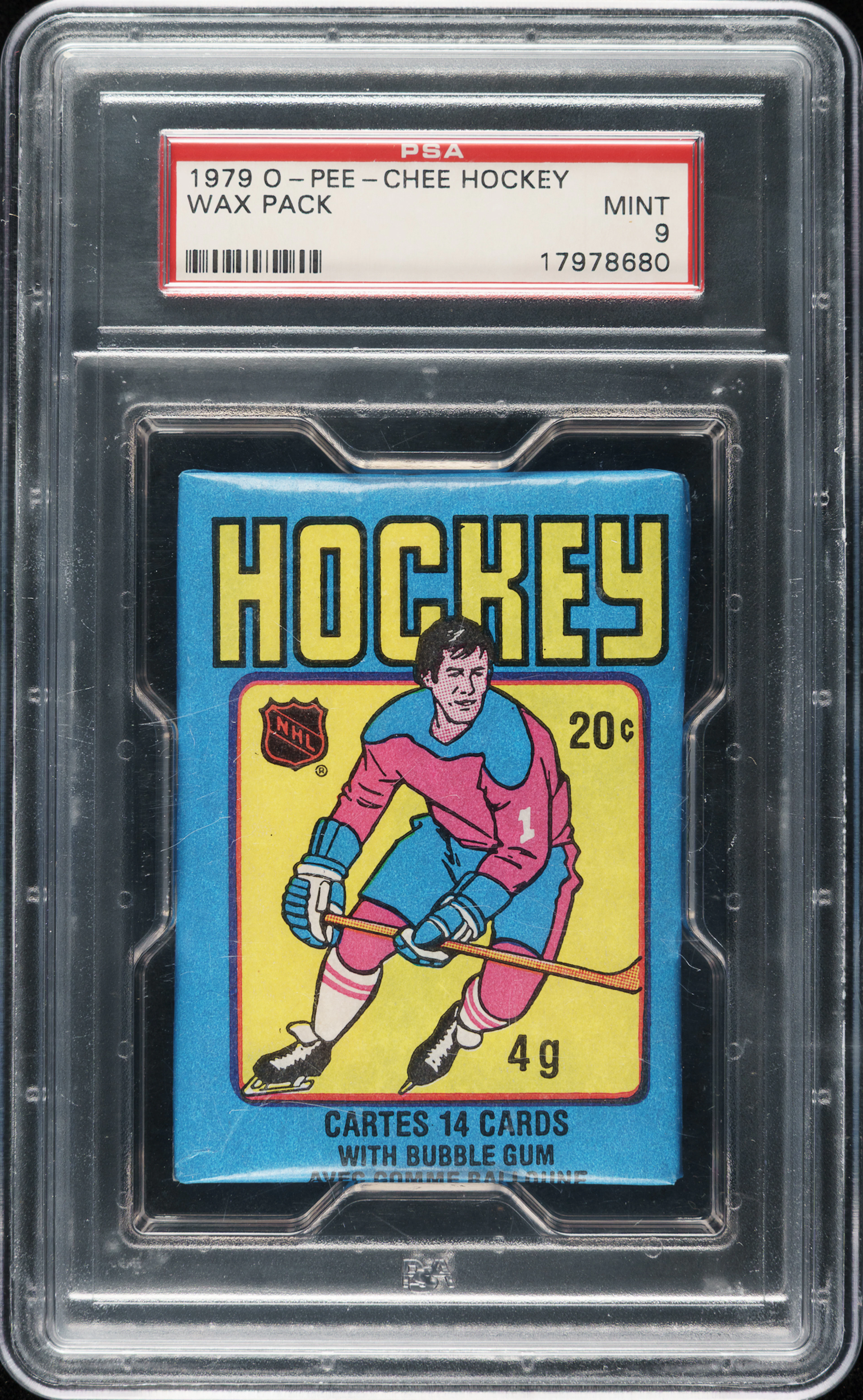1979-1980 O-Pee-Chee Hockey Unopened Wax Pack PSA MINT 9 - Wayne Gretzky