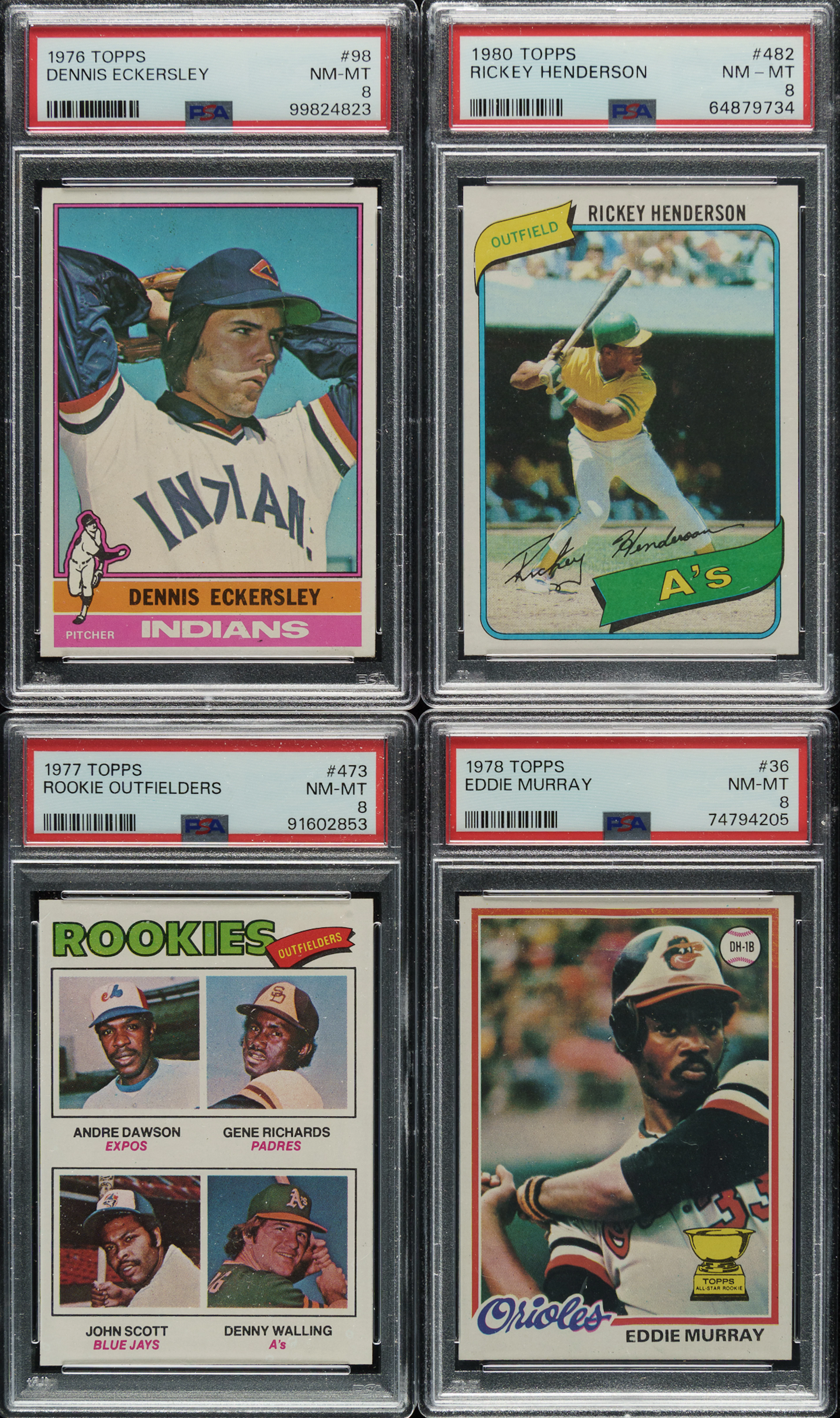 High-Grade 1976 to 1980 Topps Complete Set Collection (5 Sets, 3,499