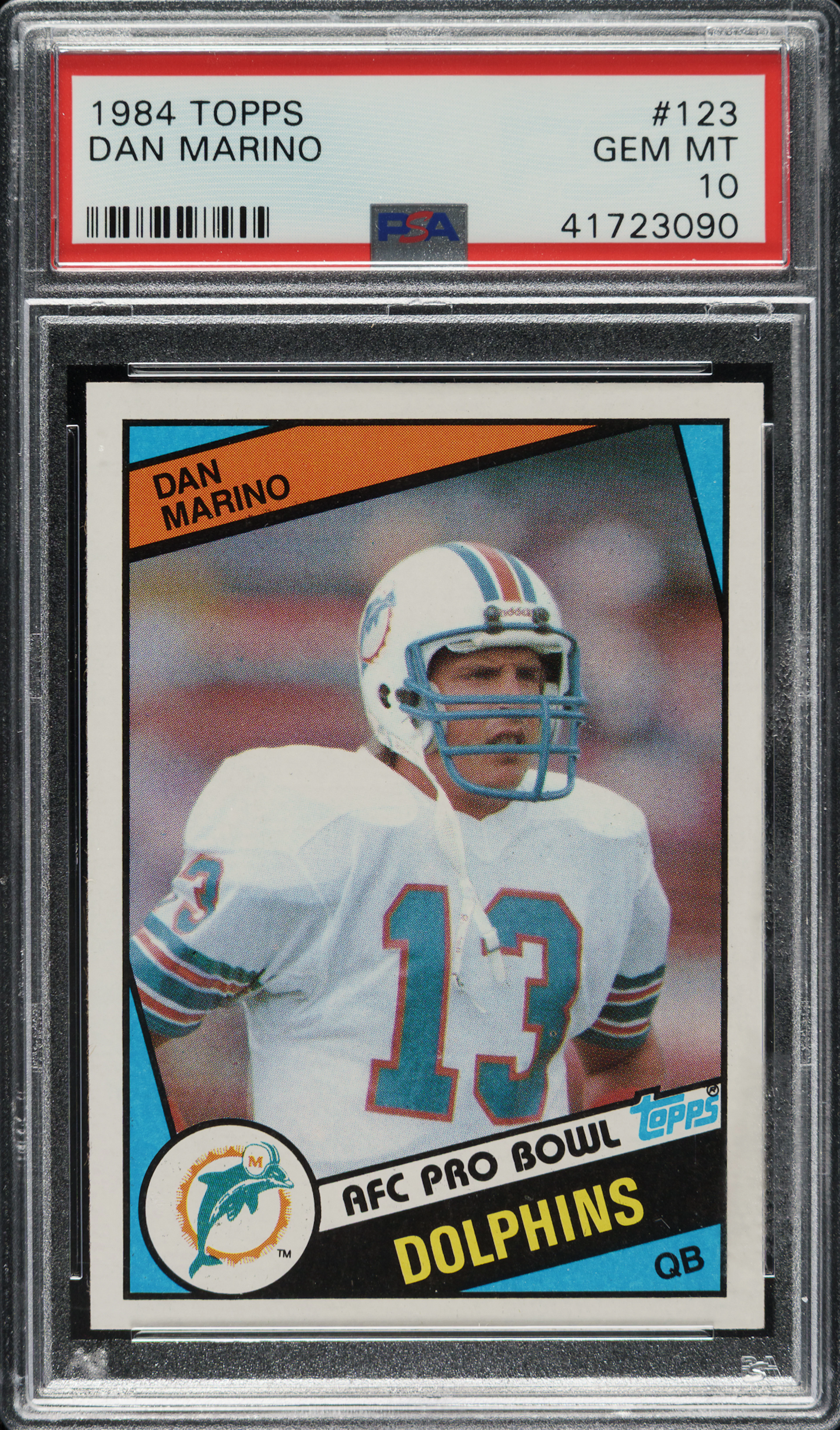 1984 Topps Football #123 Dan Marino Rookie PSA GEM MINT 10
